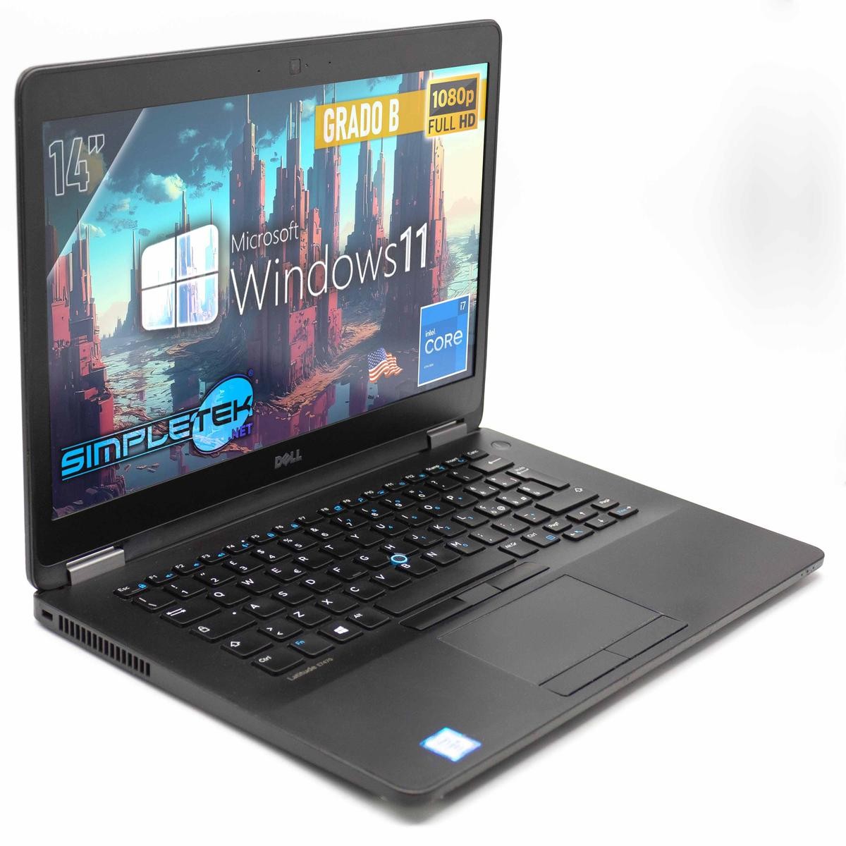Dell E7470 I7 14″ Windows 11 Pro Laptop 4gb 240gb Layout Usa PC_