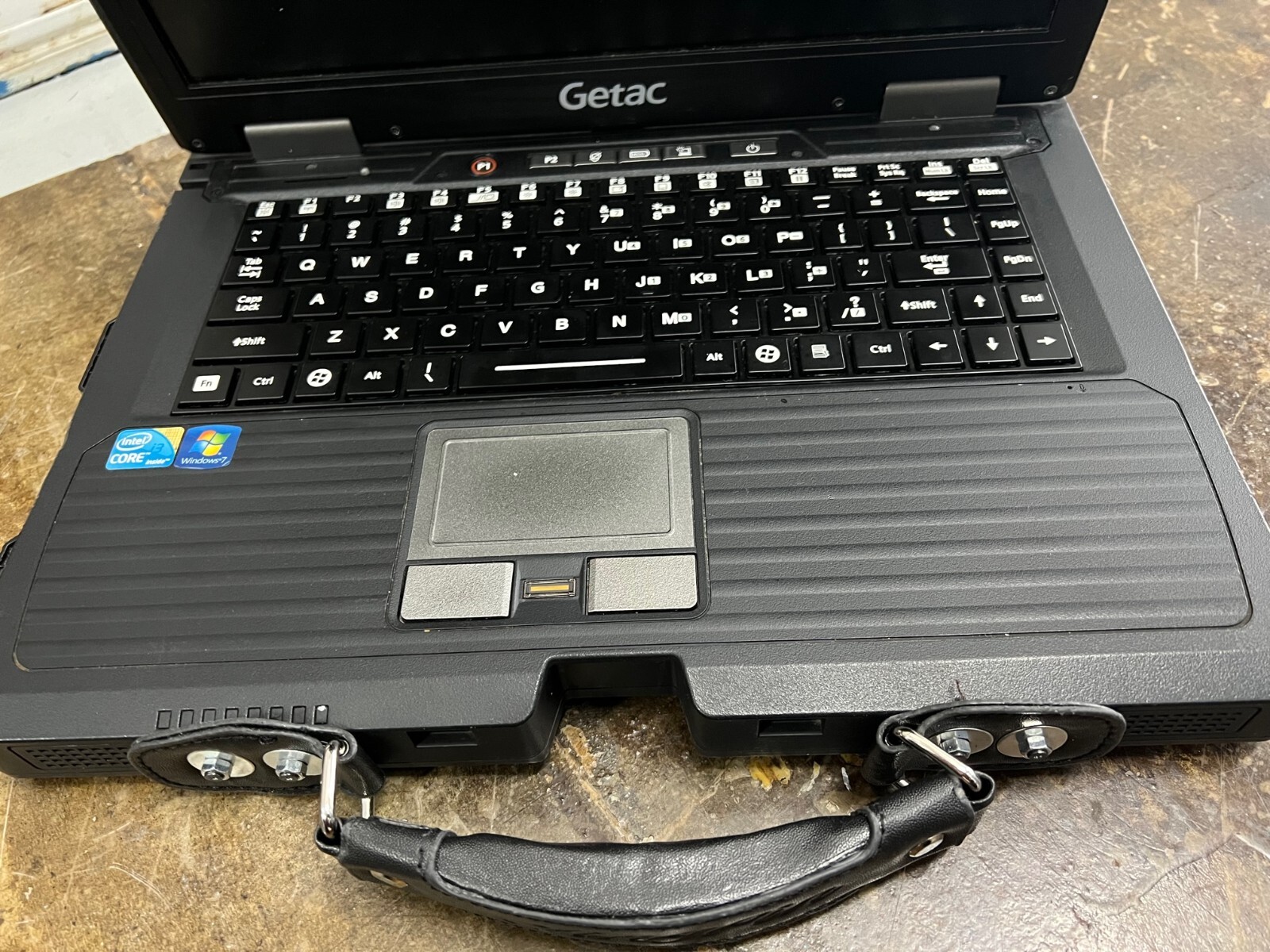 14″ GETAC S400 Rugged Laptop I3 CPU 4GB RAM 320G HDD,fullyworking, with Docking