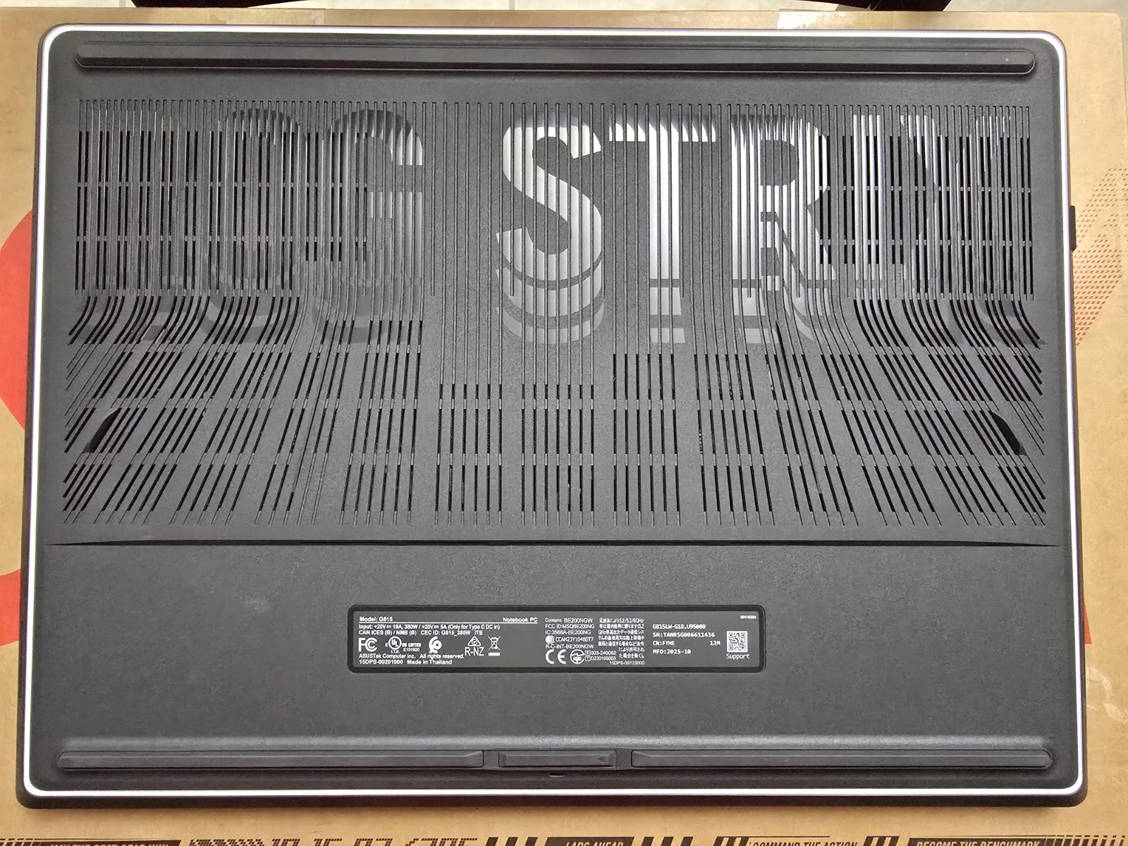Asus ROG Strix G18 240Hz QHD+ Ultra 9 275HX 32GB 2TB SSD RTX 5080 GAMING Laptop