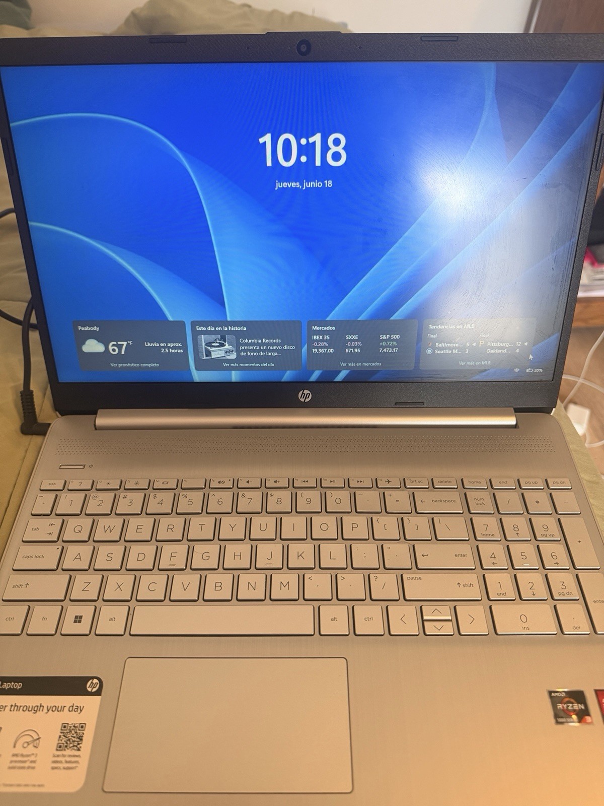 HP Laptop 15-ef2xxx 15.6″ Ryzen 3 5300U 8GB RAM 238GB SSD Win 11