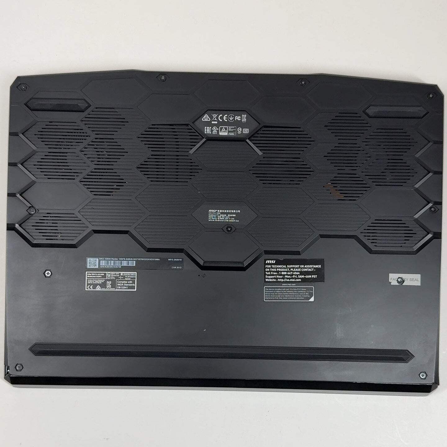 MSI Raider GE66 10SFS 15.6″ i7-10750H 32GB RAM 2x 1TB SSD GeForce RTX 2070 Super