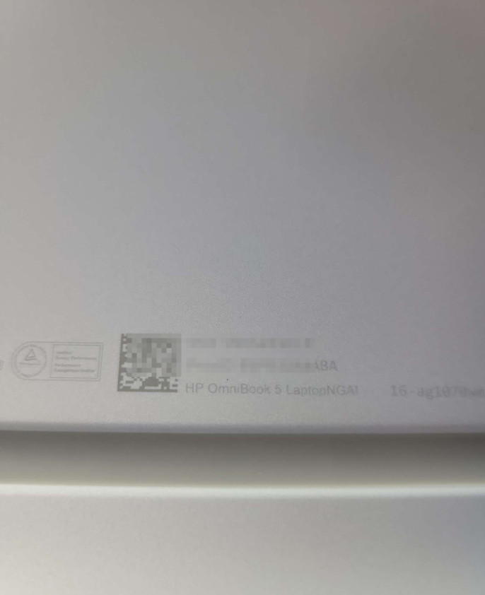 HP 16-ag1070wm 16” OmniBook 5 Ryzen 7 350 16GB RAM 512GB SSD Win 11 Home Silver