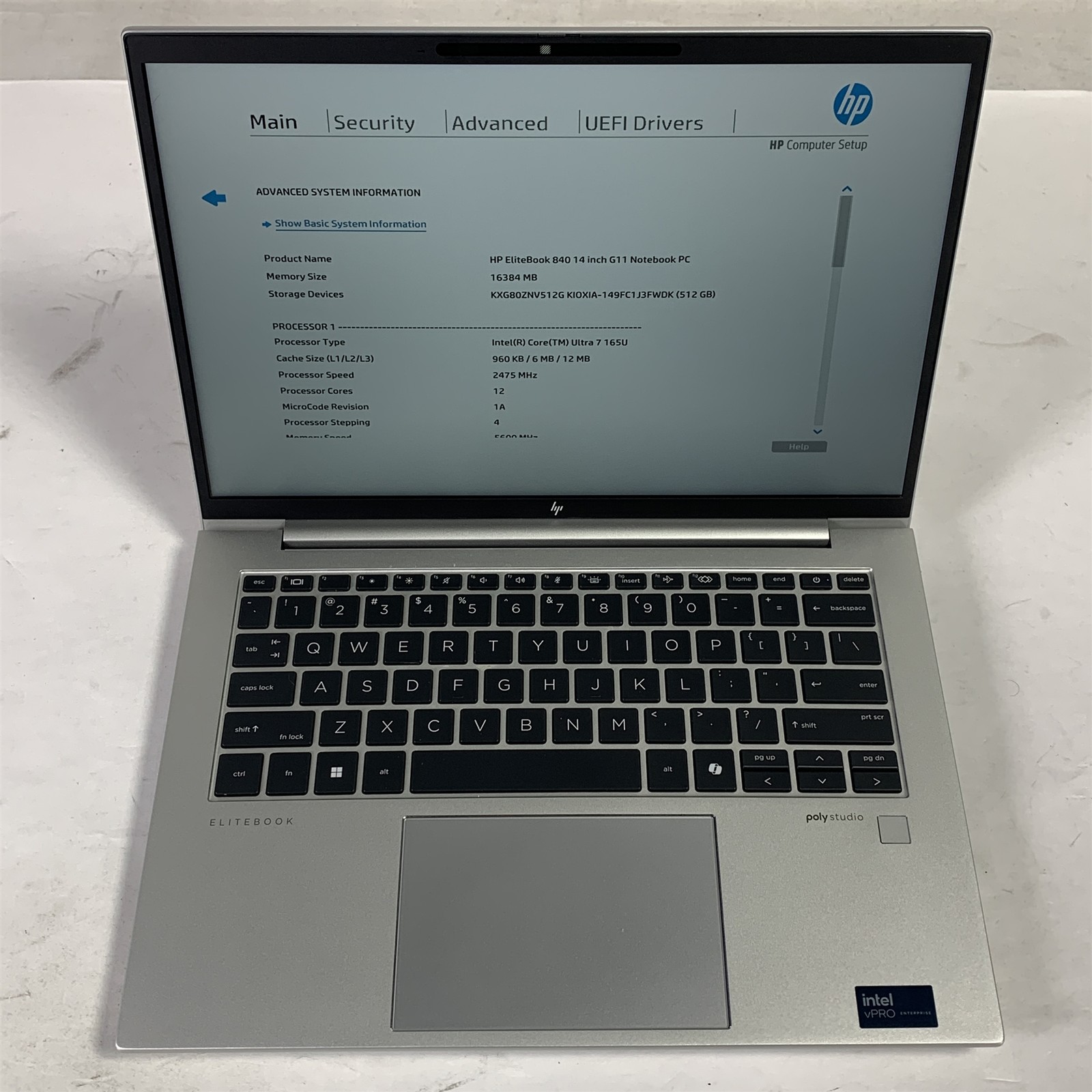 HP EliteBook 840 G11 14″ Laptop Ultra 7 165U 1.7GHz 16GB 512GB NVMe SSD – Win11