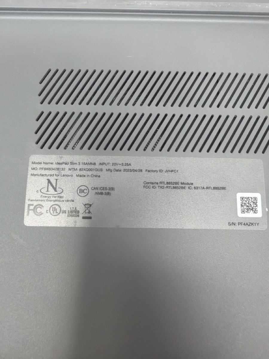 LENOVO IDEAPAD SLIM 3 15IAN8 (B07006893)