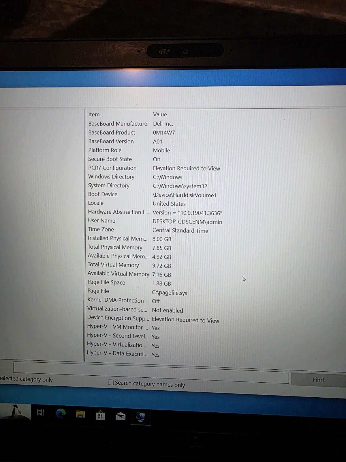 Dell latitude laptop 5500 Intel I5 8th Generation 15.6 Inch Productivity Laptop