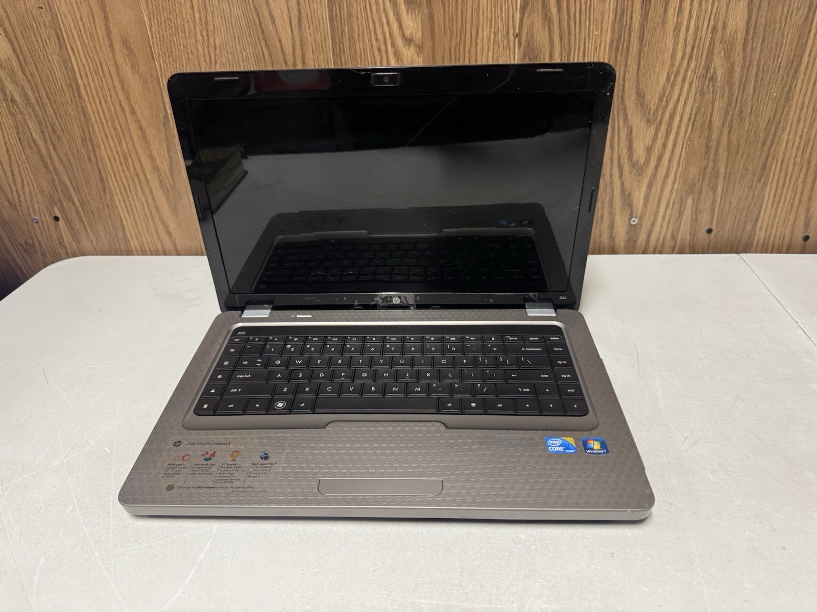HP G62 i3 4GB RAM Broken Screen No SSD No Battery No Charger For Parts