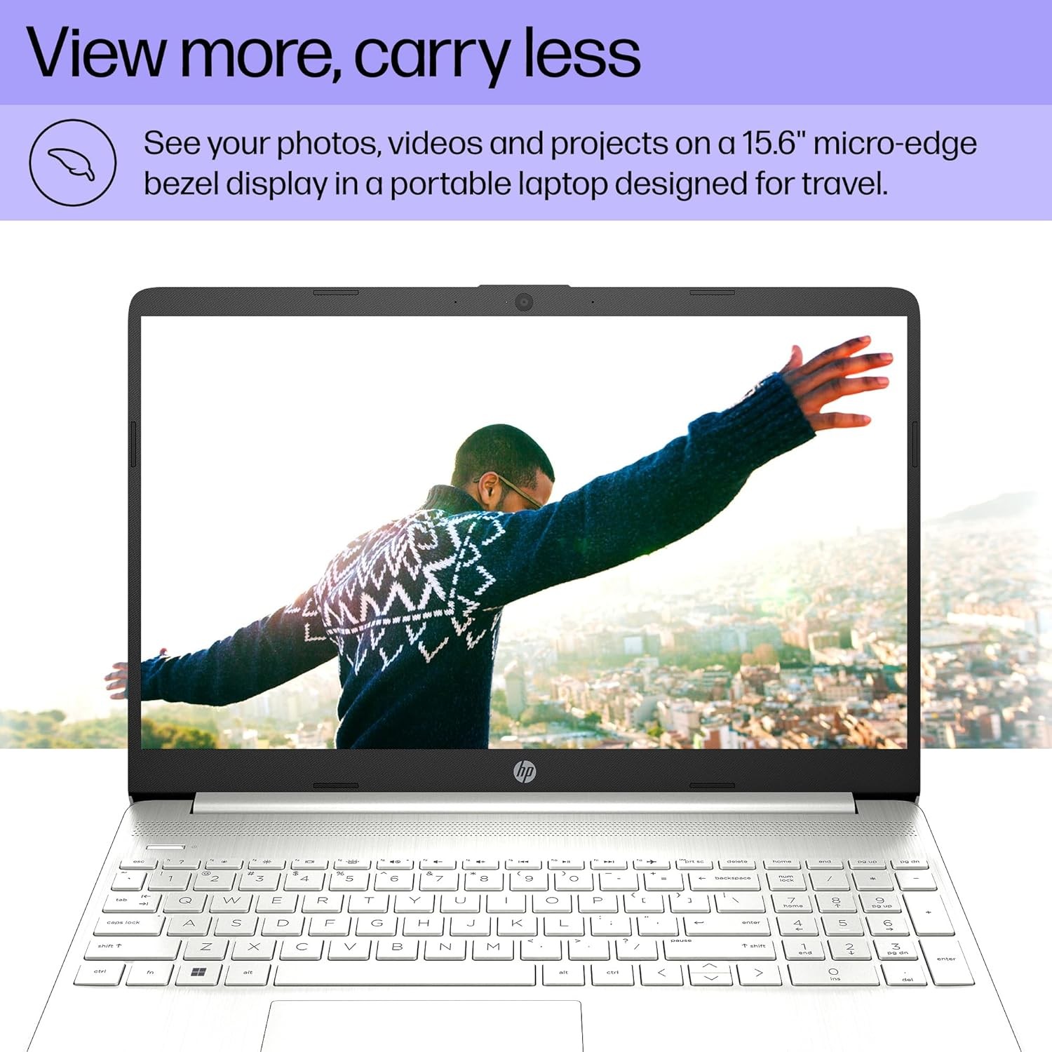 HP 15″ HD Laptop AMD Ryzen 5 5500U, 8 GB RAM, 256 GB SSD, AMD Radeon Graphics
