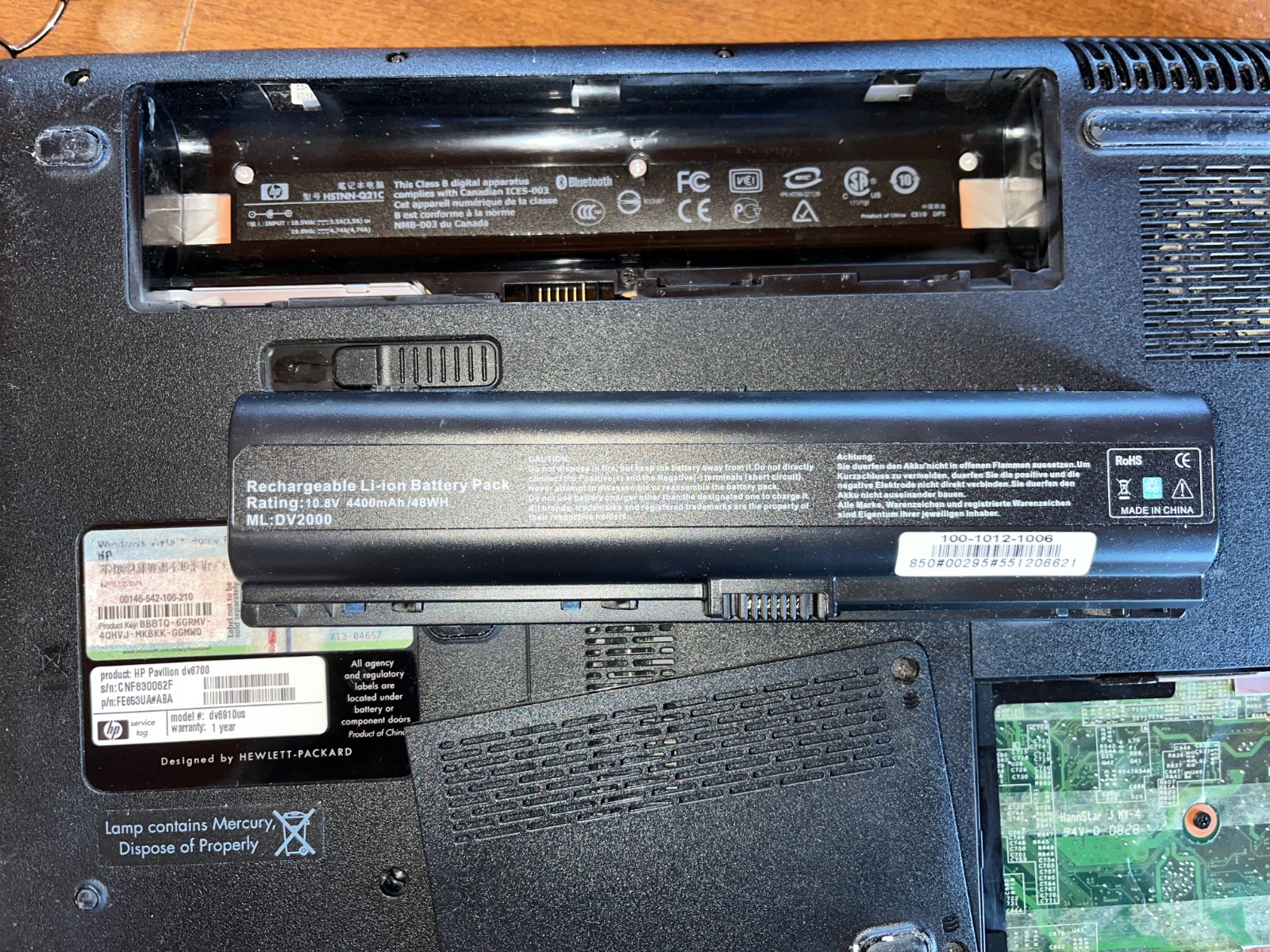HP Pavilion dv6910US 15.4″ Laptop For Parts/Repair -no hard drive