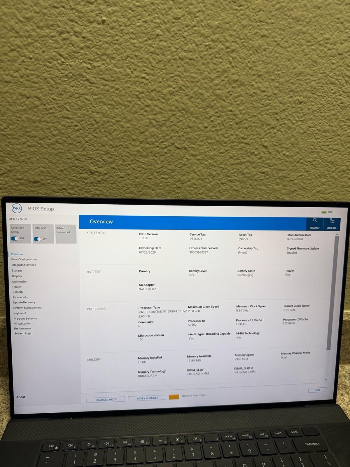 Dell XPS 17 9700 17″ 4K Touchscreen i7-10750H 2.6GHz 16GB RAM 1TB SSD 1650 Ti