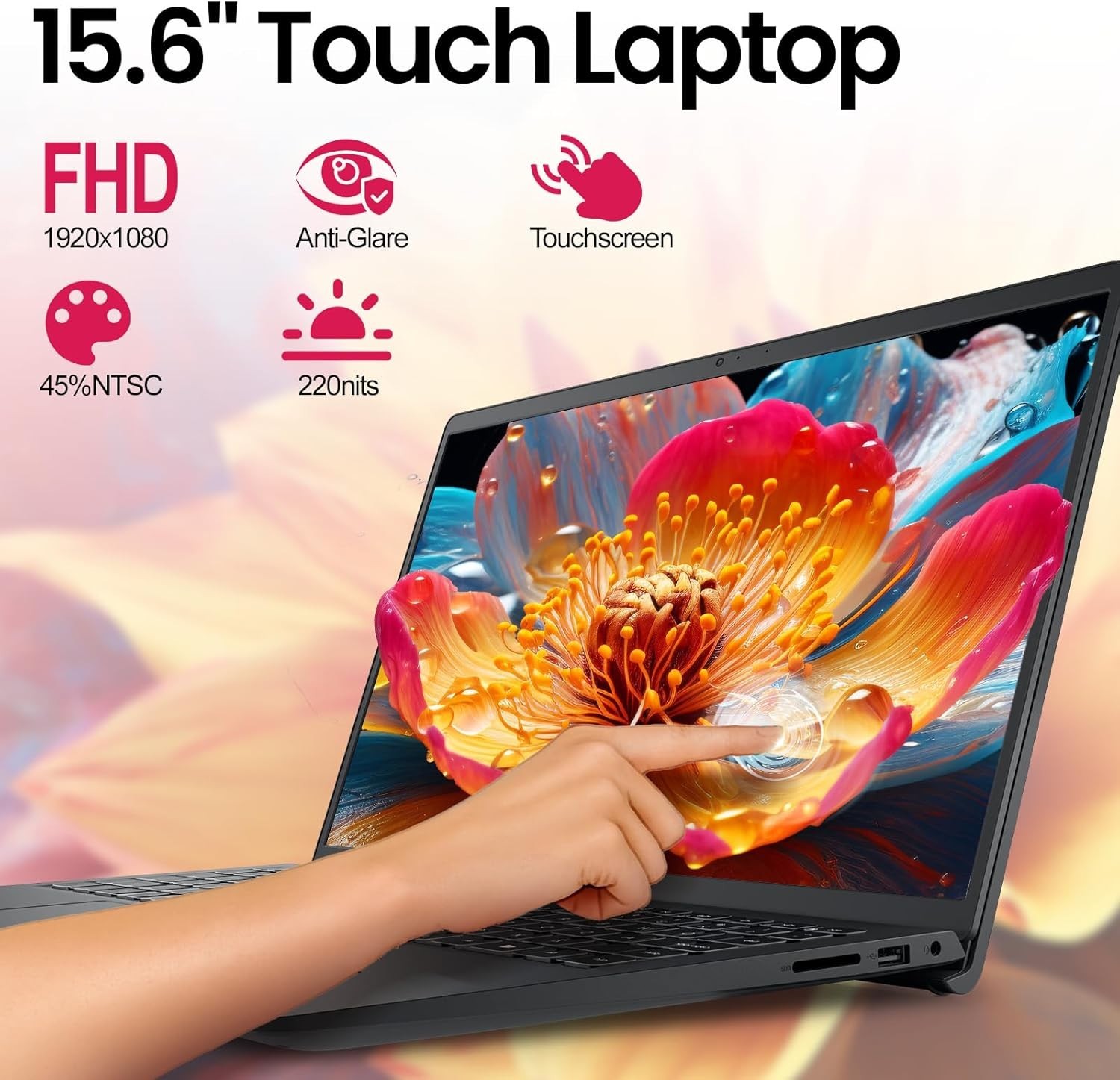 Dell 15 Touchscreen FHD Laptop Intel 10-Core i5-1334U 20GB RAM 512GB SSD Win11P