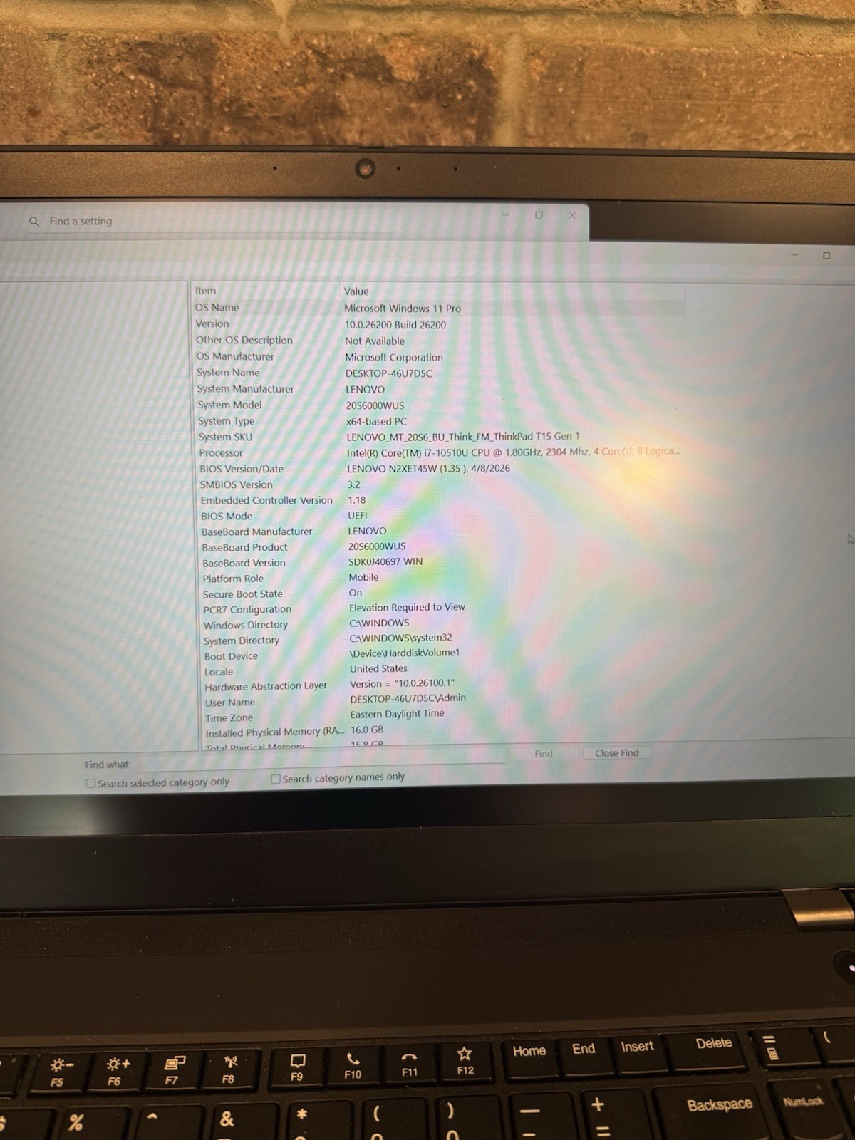 Lenovo ThinkPad T15 1st Gen 15.6″ (512GB SSD, Intel Core i7 10th Gen., 4.90GHz,