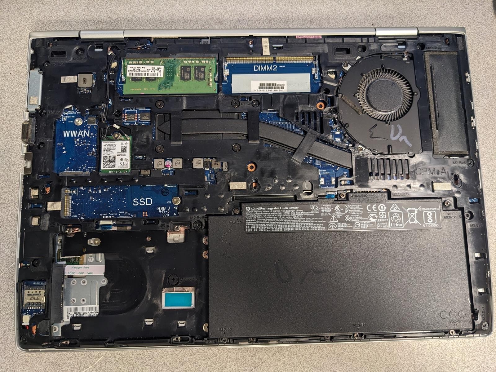 HP PROBOOK 640 G4 i5-8350U @ 1.70GHz, 8GB RAM, NO HDD/OS – (FOR PARTS)