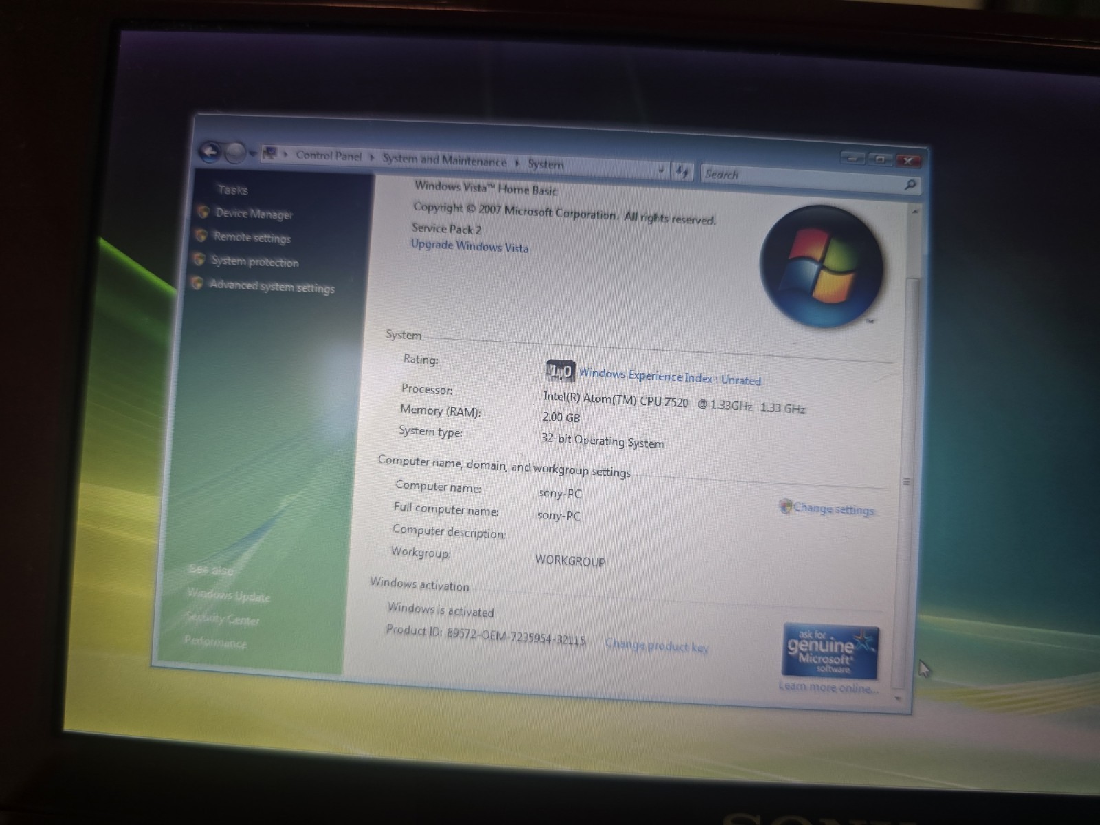 ​Sony VAIO P-Series VGN-P530H Lifestyle PC – Garnet Red – Rare UMPC / Pocket PC