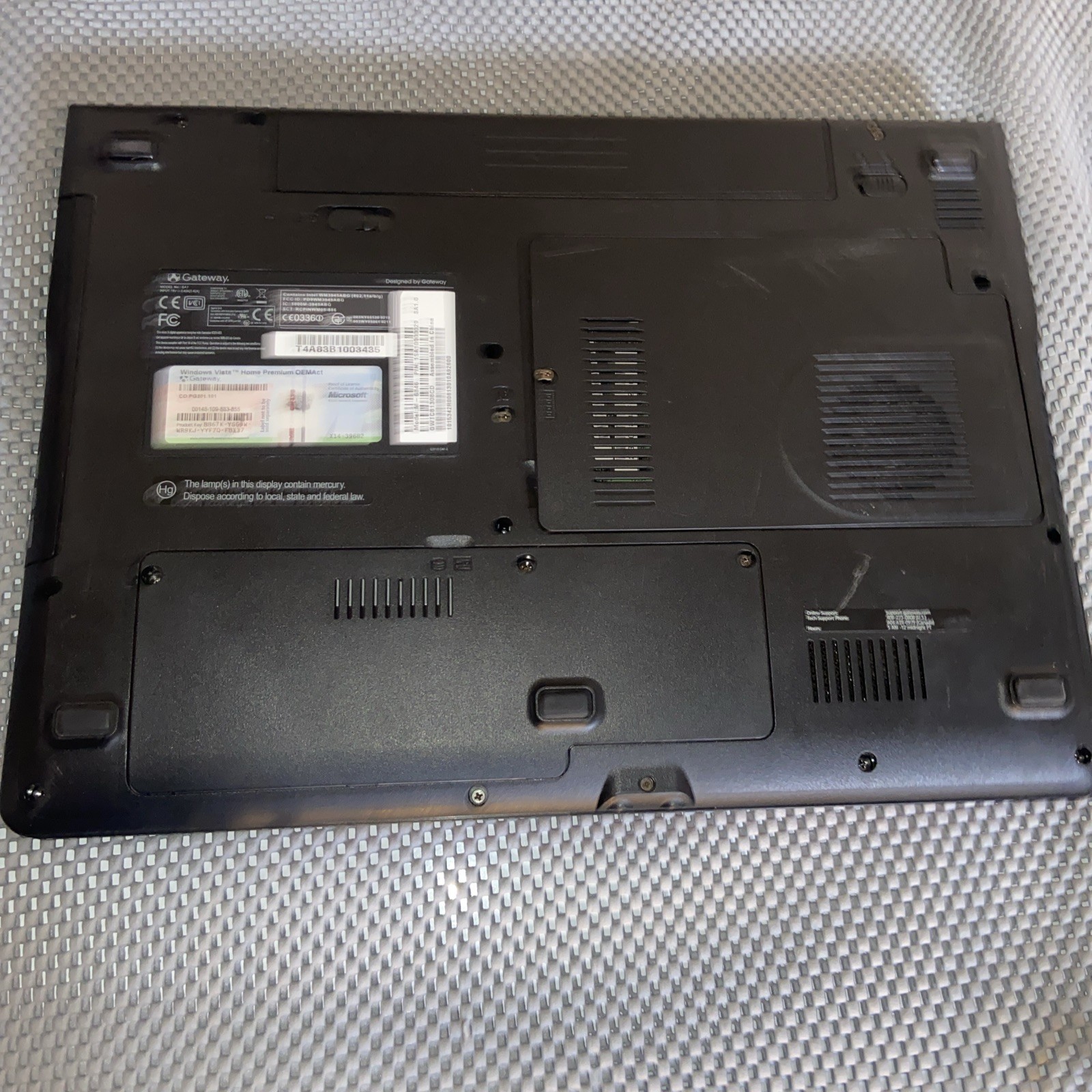 Gateway M6846 T5500 1.83ghz 160gb HDD Intel Dual‑Core 1.83GHz 4 GB Win10