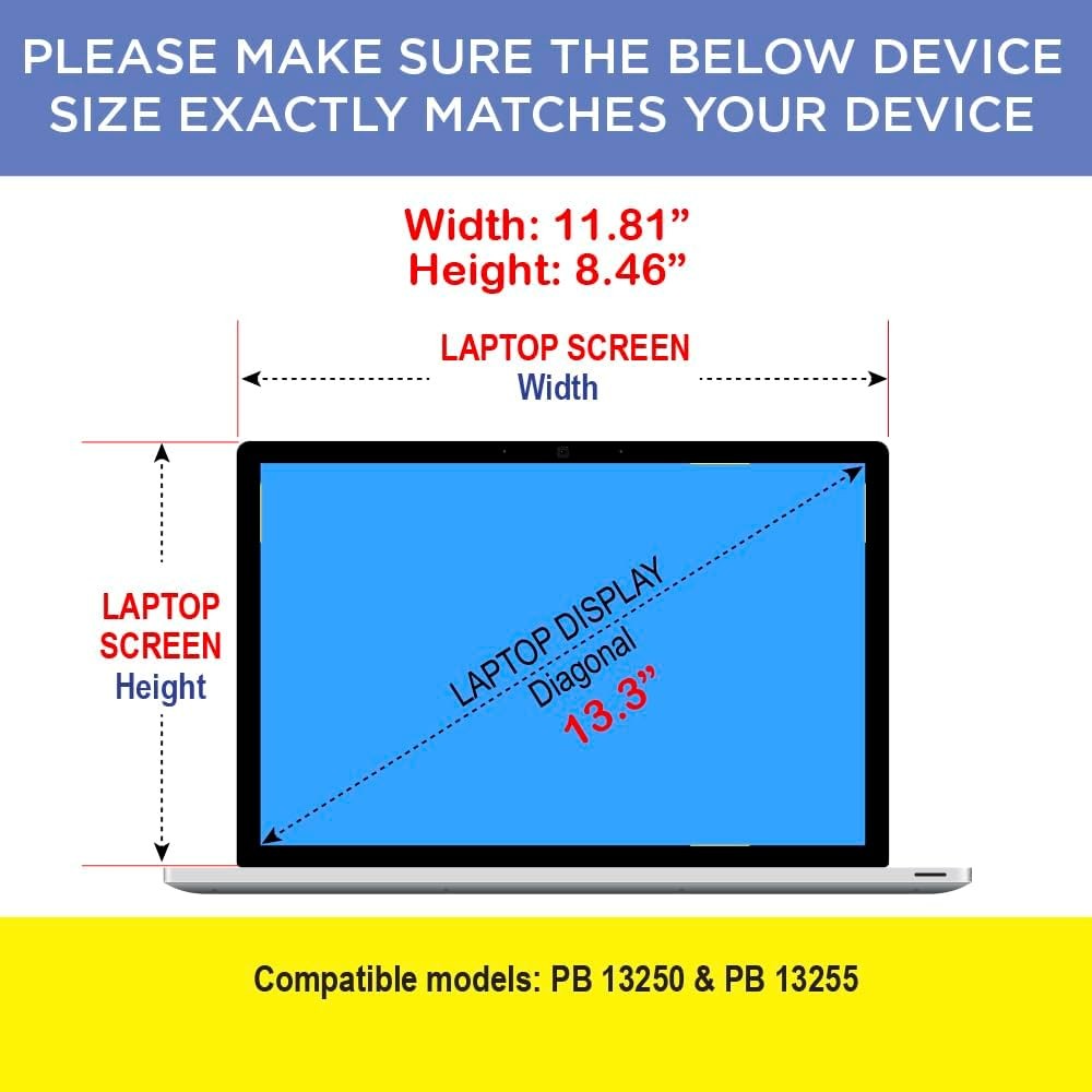 Matte Anti Glare Screen Protector For Dell Pro 13 Plus Laptop or 2-in-1 PB13250,