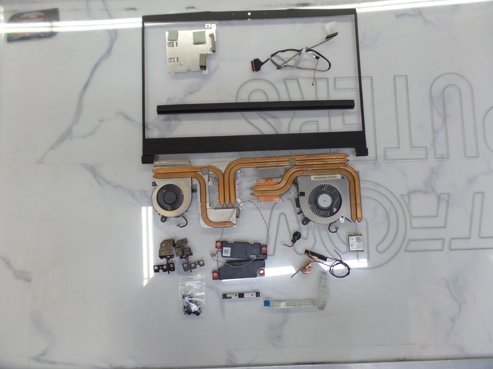 Genuine MSI MS-16W2 Individual Parts Fan/Heatsink/speakers/Camera/Hinges ETC