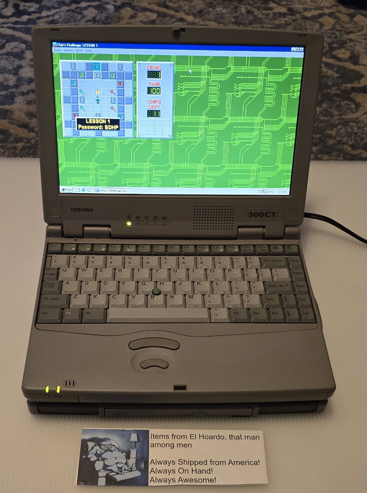 Toshiba Portege 300CT 64mb Ram 1GB HDD 133Mhz Docking Station CD Working Rare!
