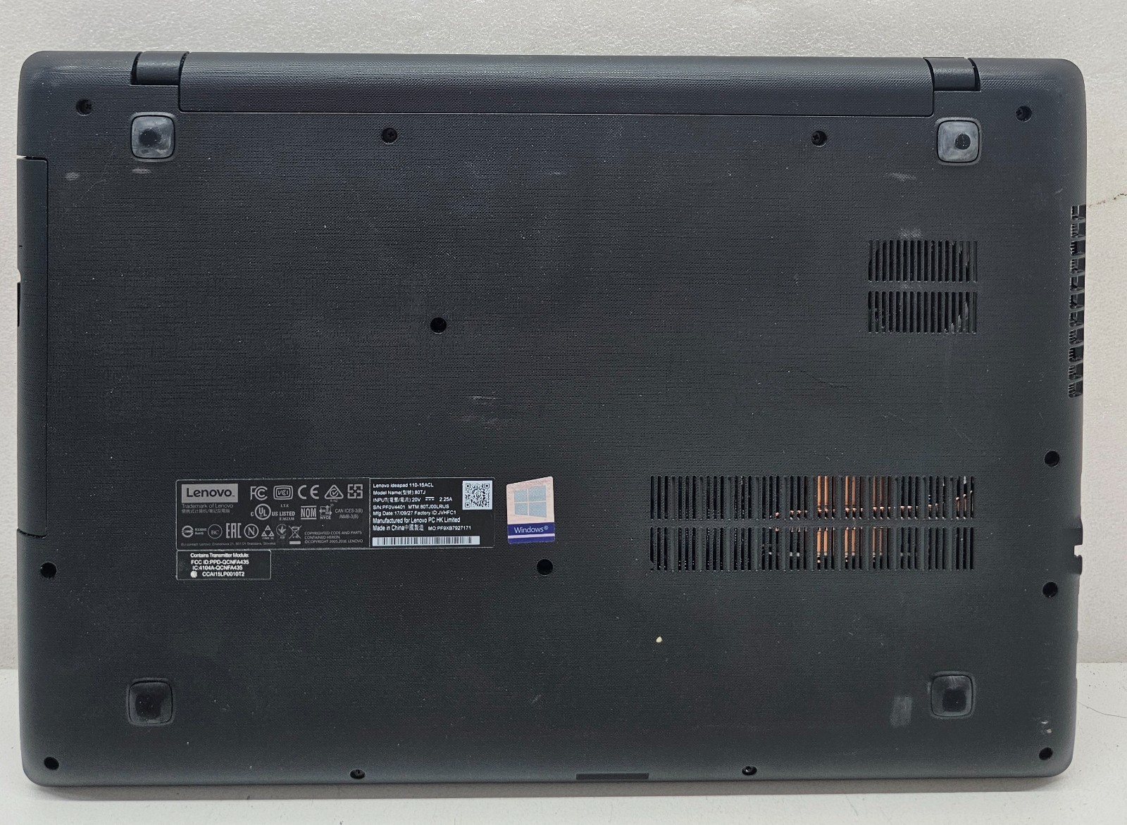 Lenovo IdeaPad 110-15ACL Laptop AMD A6-7310 4GB Ram 500GB HDD No OS (FL)