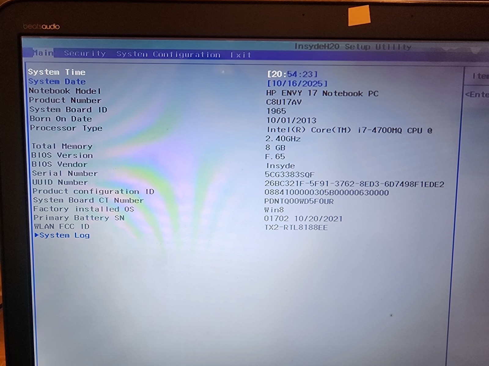 HP 17t-j000 Gaming Laptop 17.3″ i7-4700MQ CPU 8GB RAM READ
