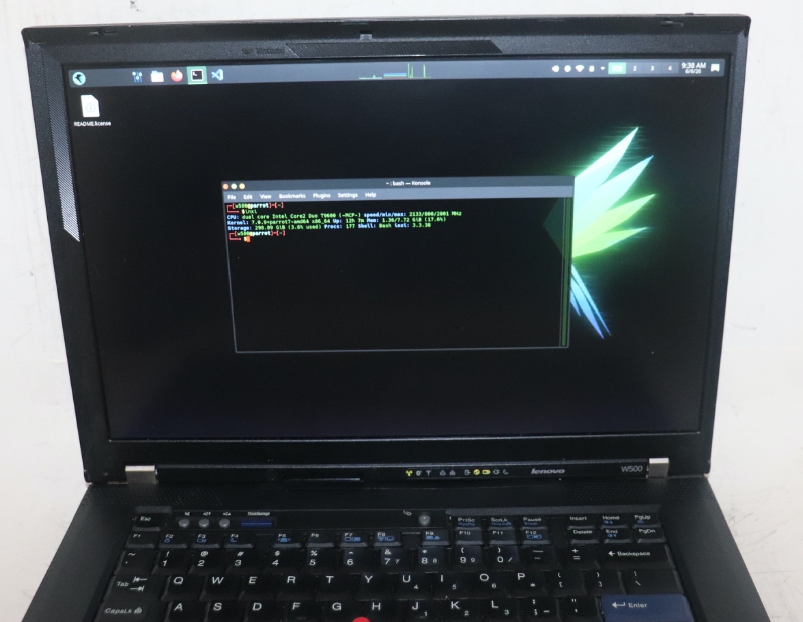 LibreBoot Lenovo ThinkPad W500|Int Core Duo@2.53GHz|8G RAM|320GB|Parrot Security