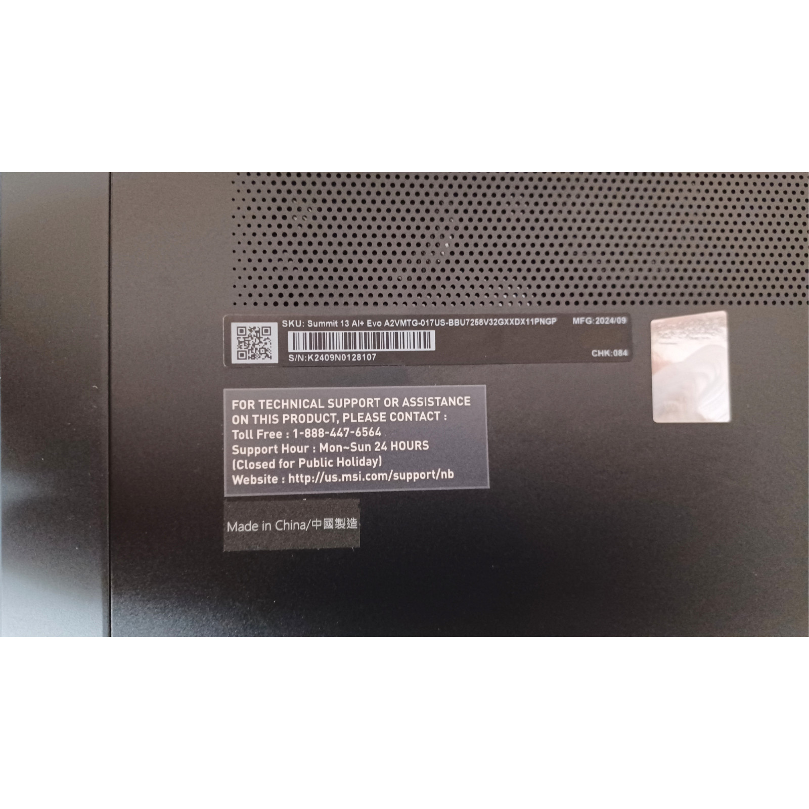 MSI Summit 13 AI+ Evo 13.3″ FHD+ Ultra 7-258V 32GB RAM 2TB SSD Arc Win 11 Pro