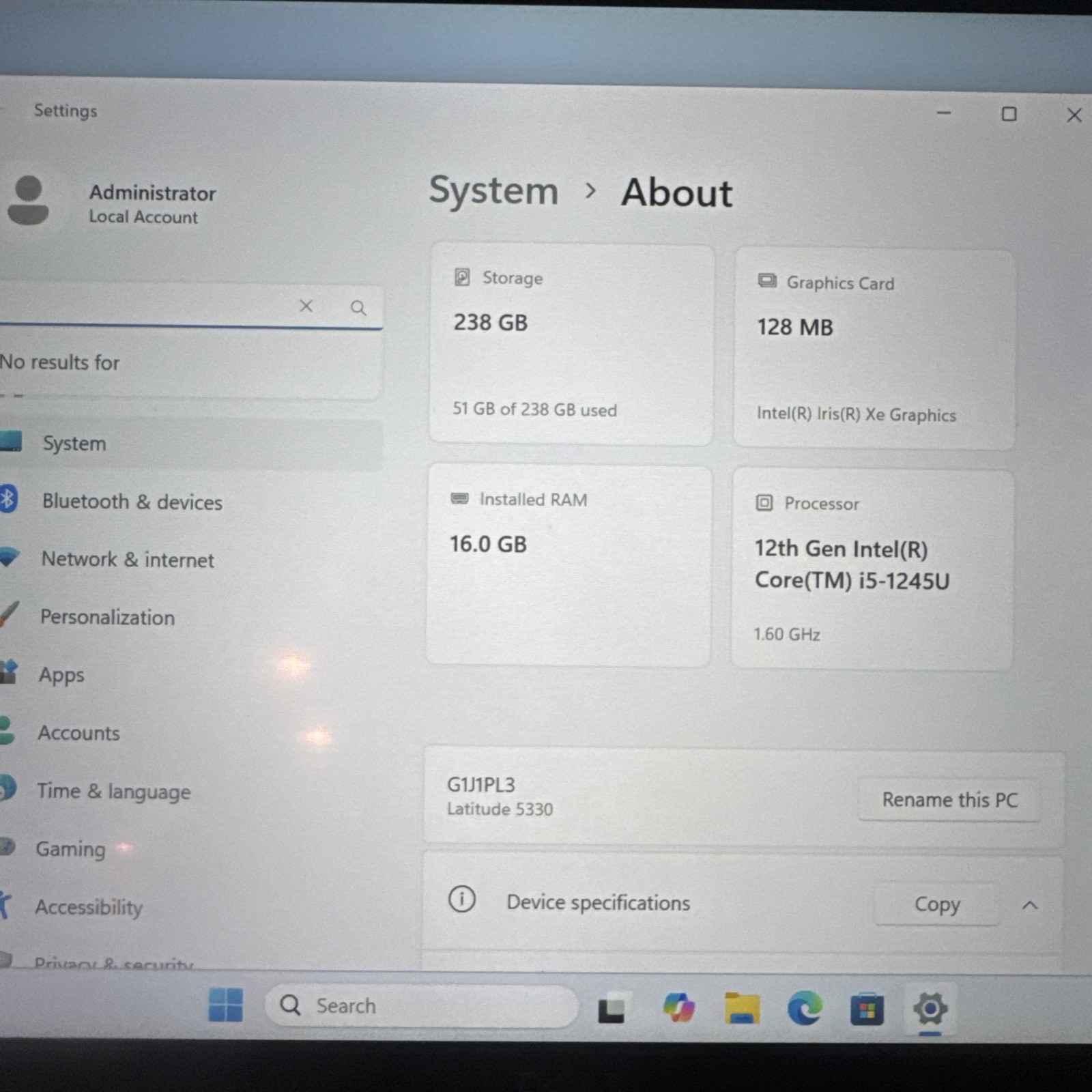 Dell Latitude 5330 13in Intel Core i5 12th Gen 16GB SSD USB-C Webcam