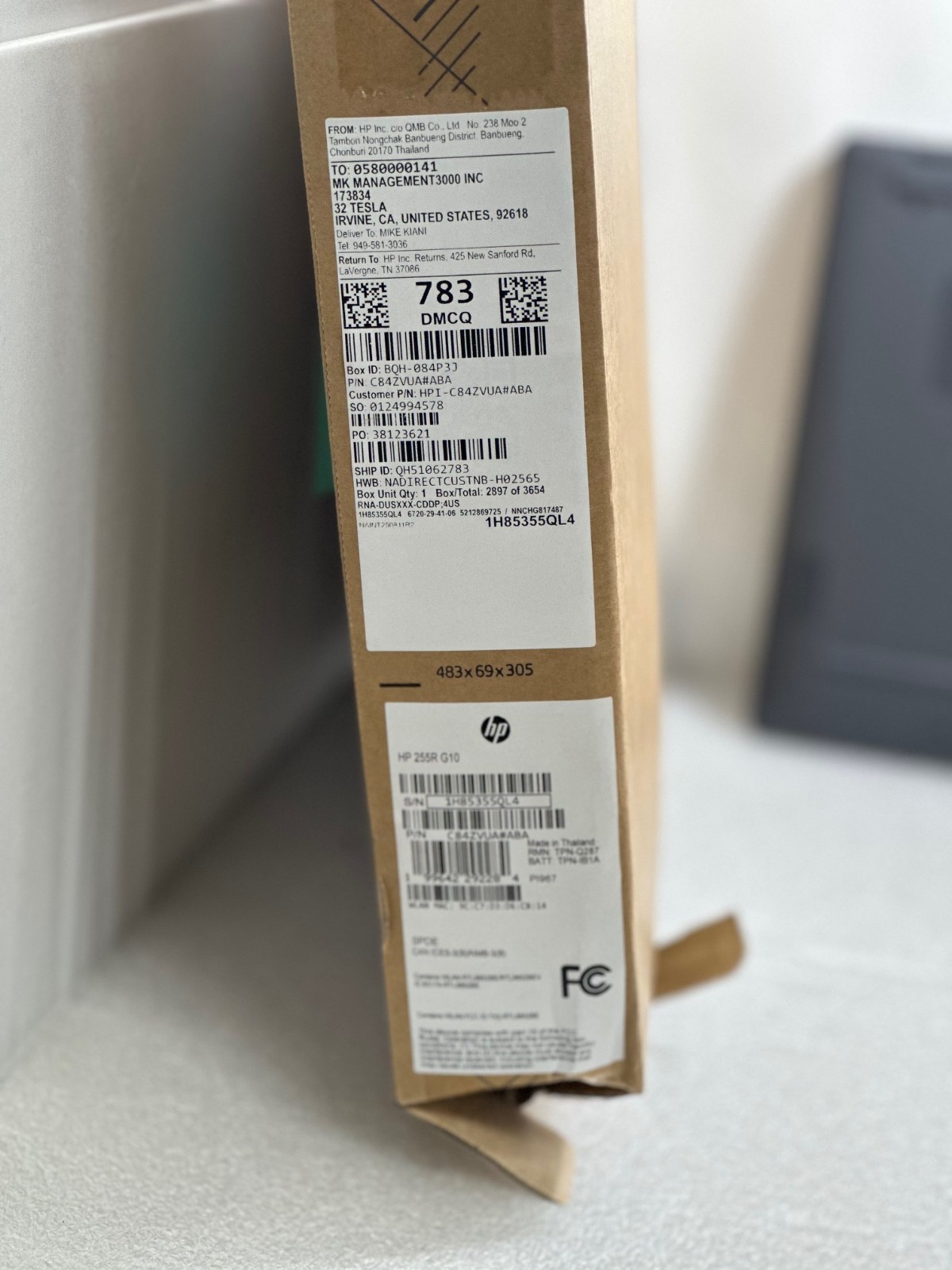 HP 255R 15.6″ FHD G10 Notebook AMD Ryzen 7 7735U (2.7GHz)512GB 16GB