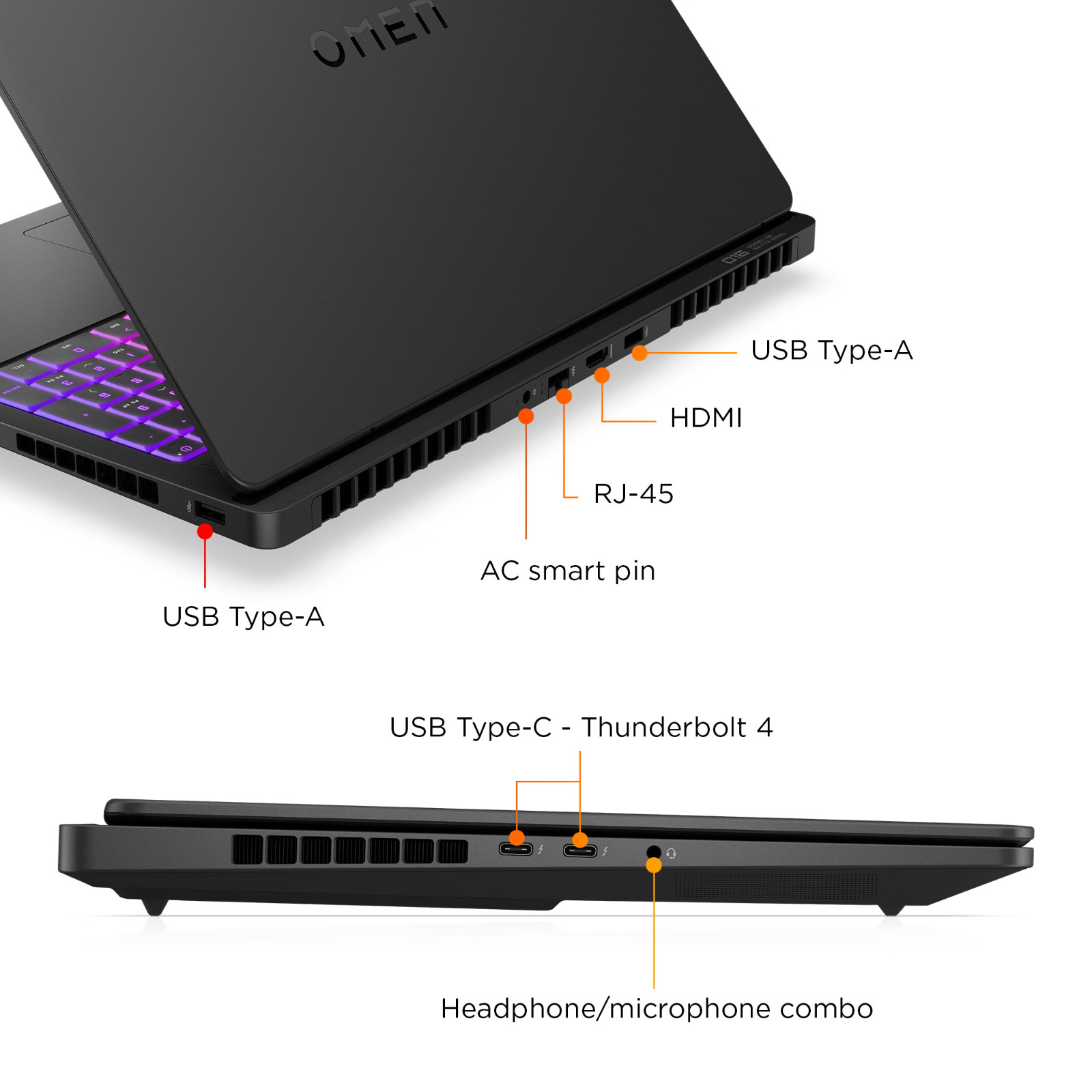 HP OMEN MAX 16‑ah0040ca 16″ OLED Ultra 9 275HX RTX 5070-12GB 32GB RAM 1TB SSD