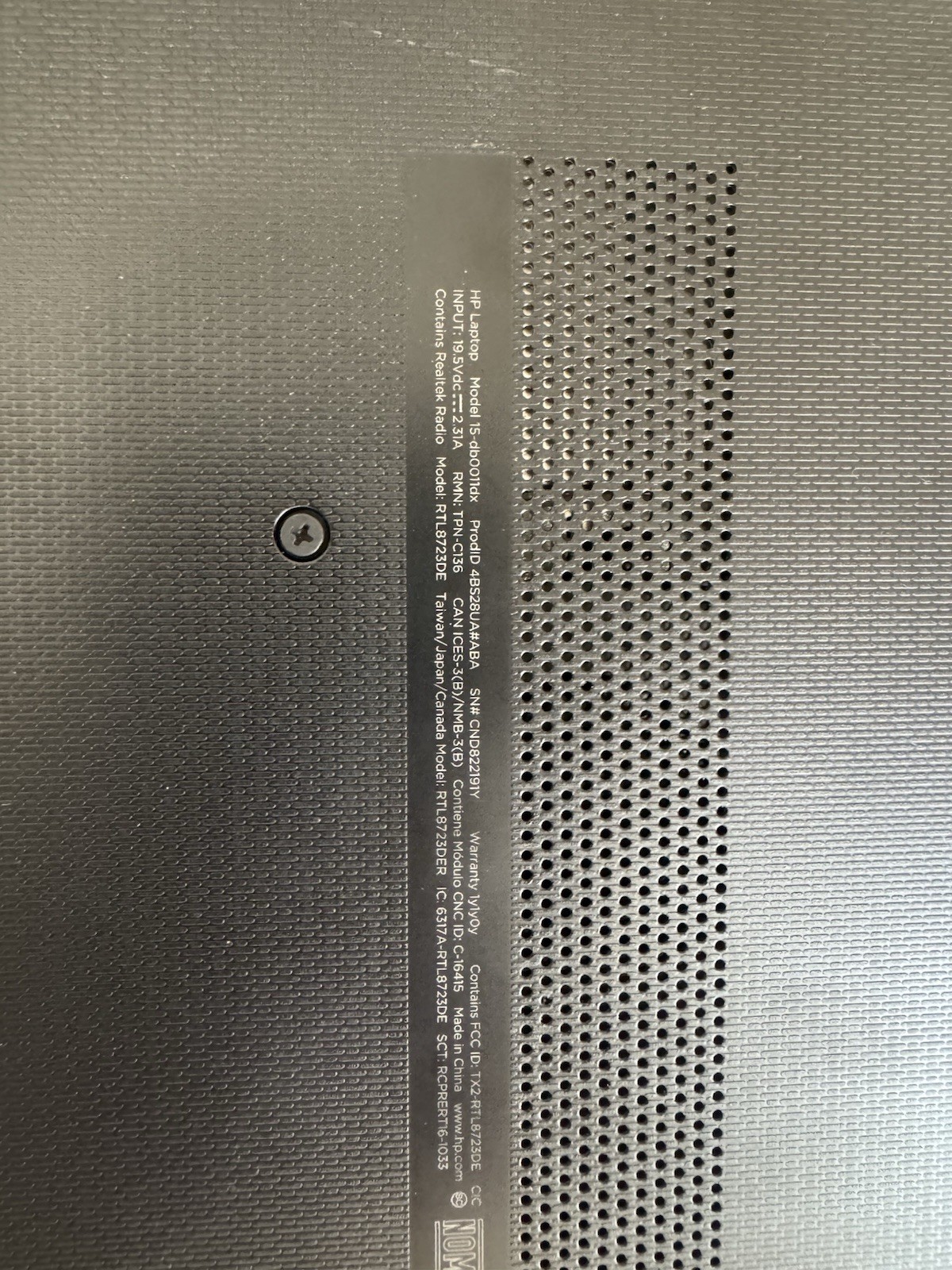 HP laptop