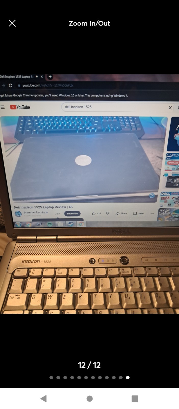 Dell Inspiron 1525 15.4″ Core 2 Duo 1.9GHz 3GB 250-499GB HDD Win7 Silver/Black