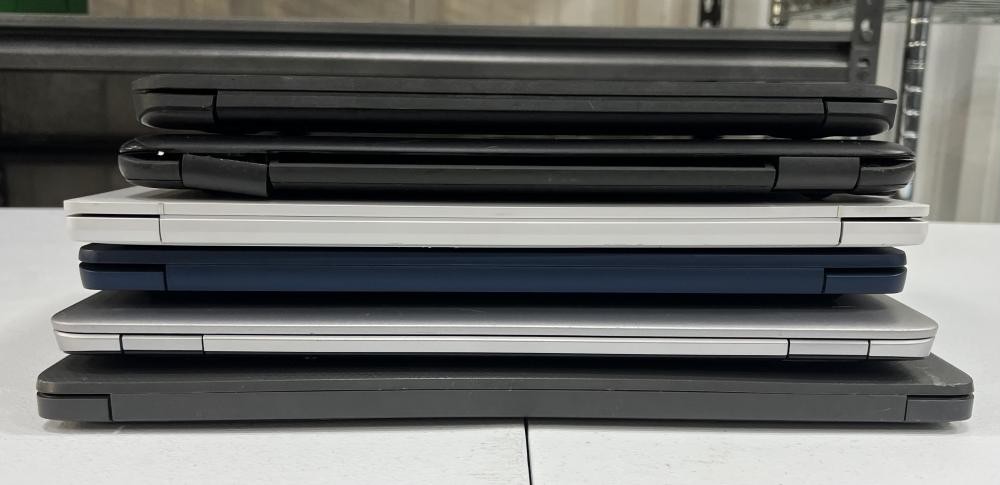 HP Elitebook 840 G3, 250 GB Notebook, Dell Chromebook 14a nf0131wm – Lot of 6