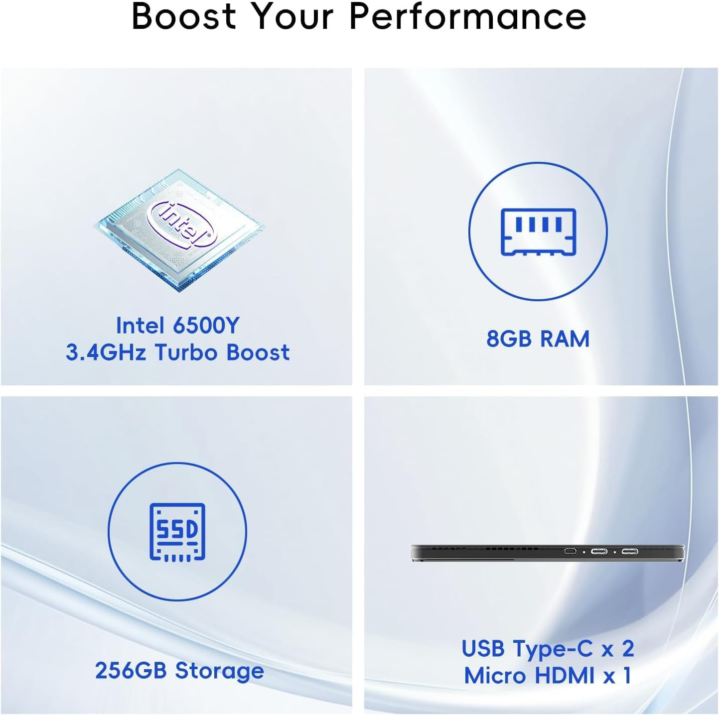 2-In-1 Laptop/Tablet (2026), Windows 11 PC with Magnetic Keyboard, 1-Year Office