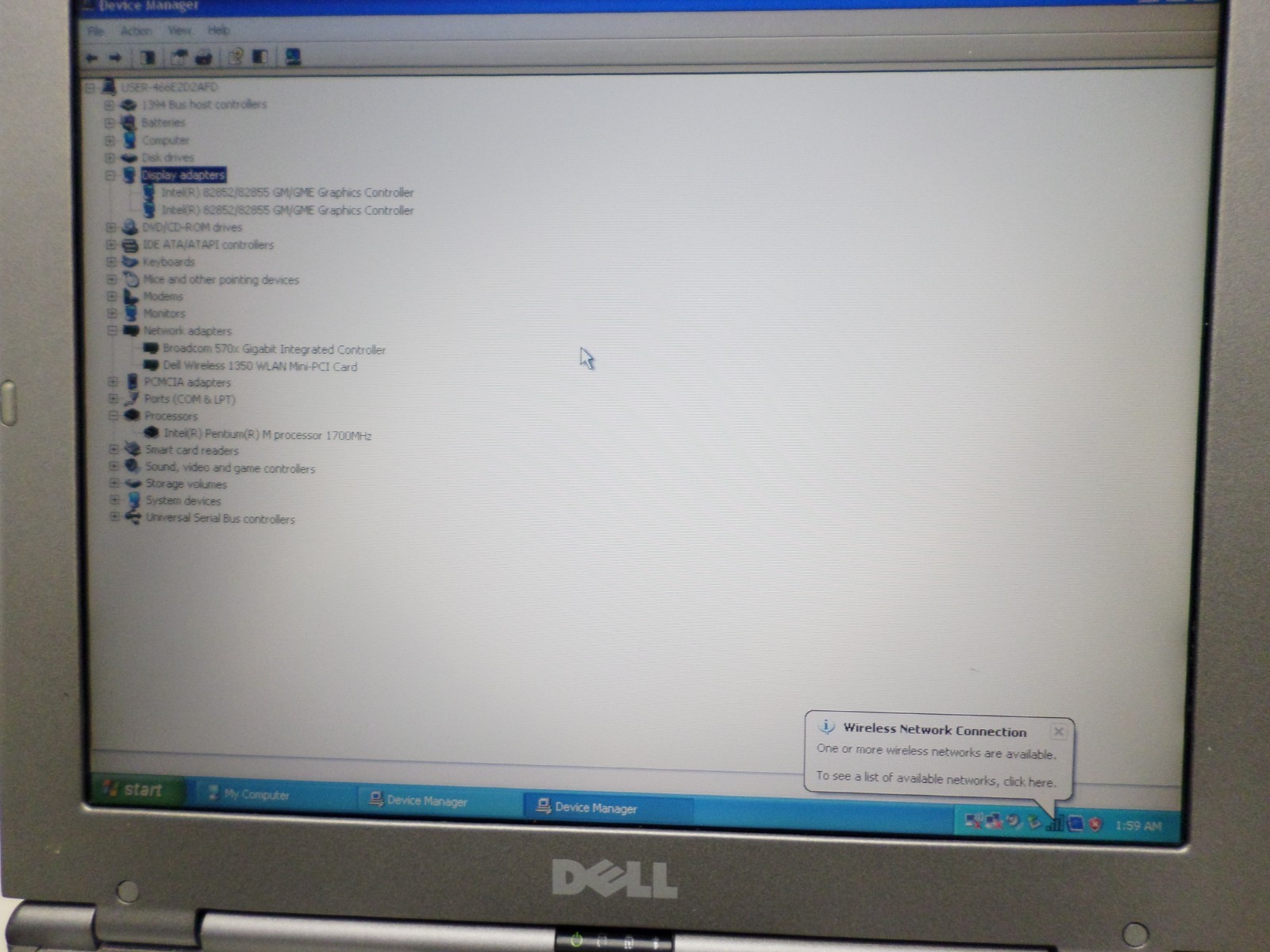 Dell Latitude D400 12.1″ Laptop Pentium 1.7GHz 1 GB RAM 60GB WinXP Serial Port