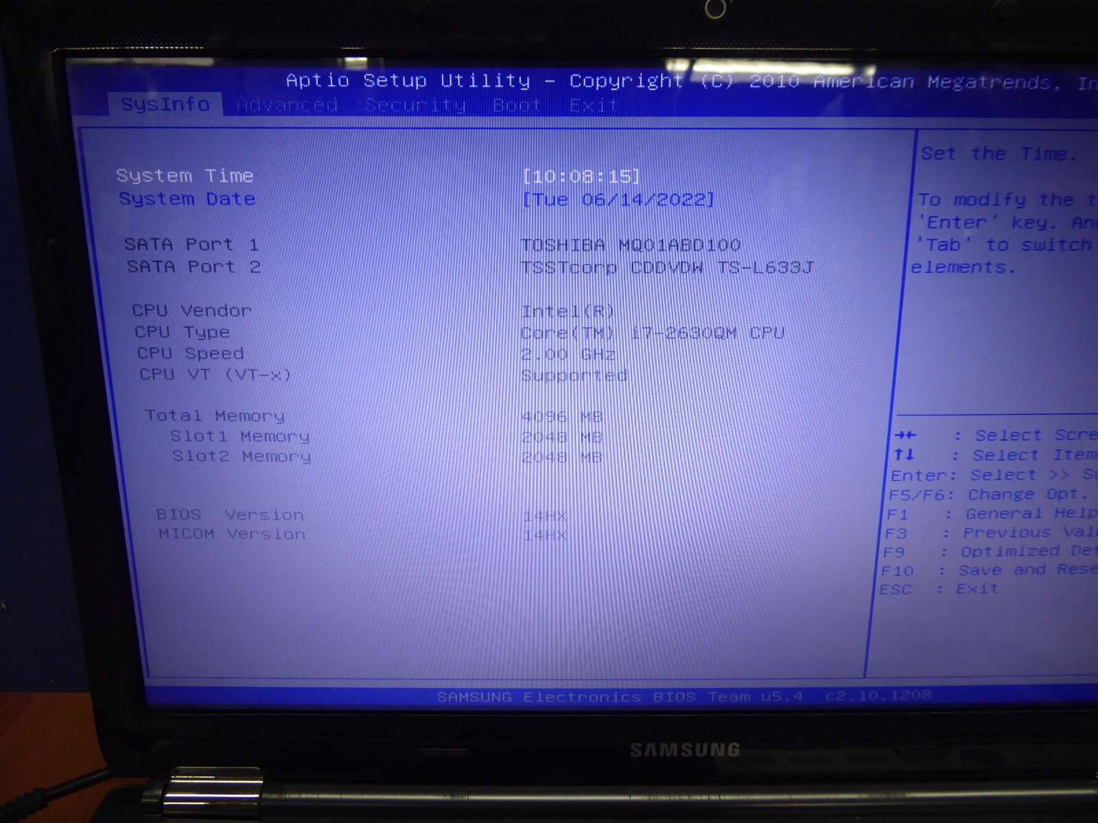SAMSUNG NP-RF511-S04US 15.6″ LAPTOP i7-2630QM 2.0GHz 4GB 1TB w/ P/A