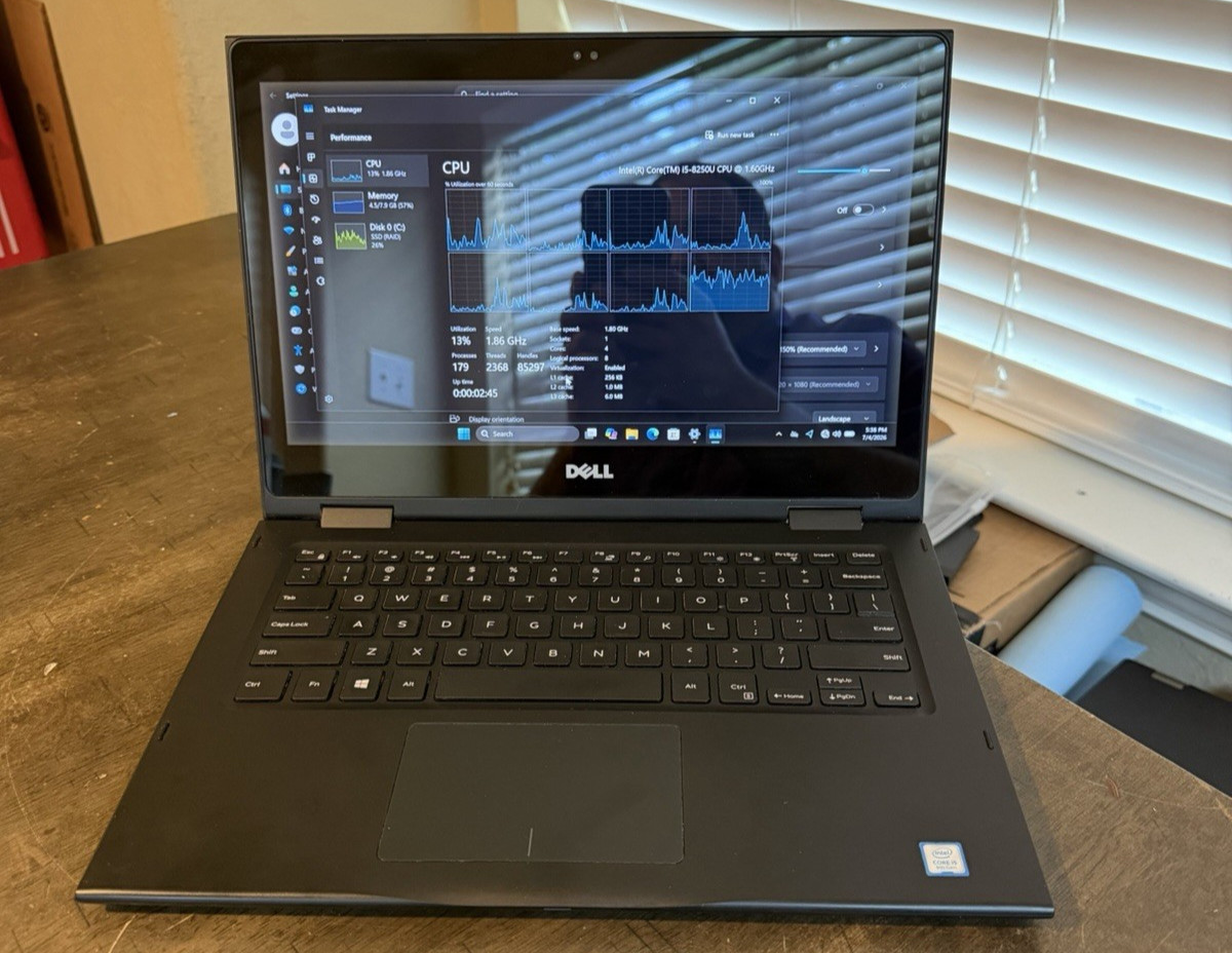 DELL LATITUDE 3390 2 IN 1 CORE I5-8250U 8GB RAM 256GB M.2 SATA 13.3 TOUCH WIN11