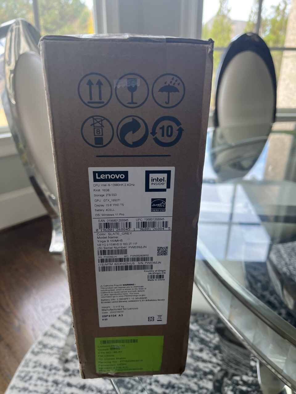 Lenovo Yoga 9 15IMH5 15.6″ FHD MultTouch i9-10980HK 16GB 2TB SSD GTX 1650Ti W11P