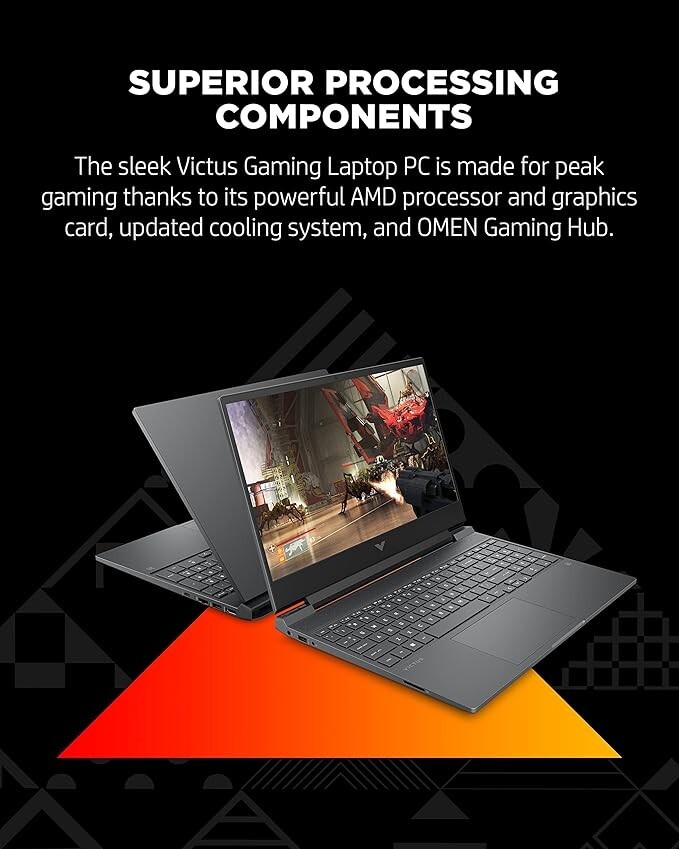 HP Victus Gaming 15-FB0121NR 15.6” (512GB SSD AMD Ryzen 5 5600H 3.3GHz 8GB RAM)