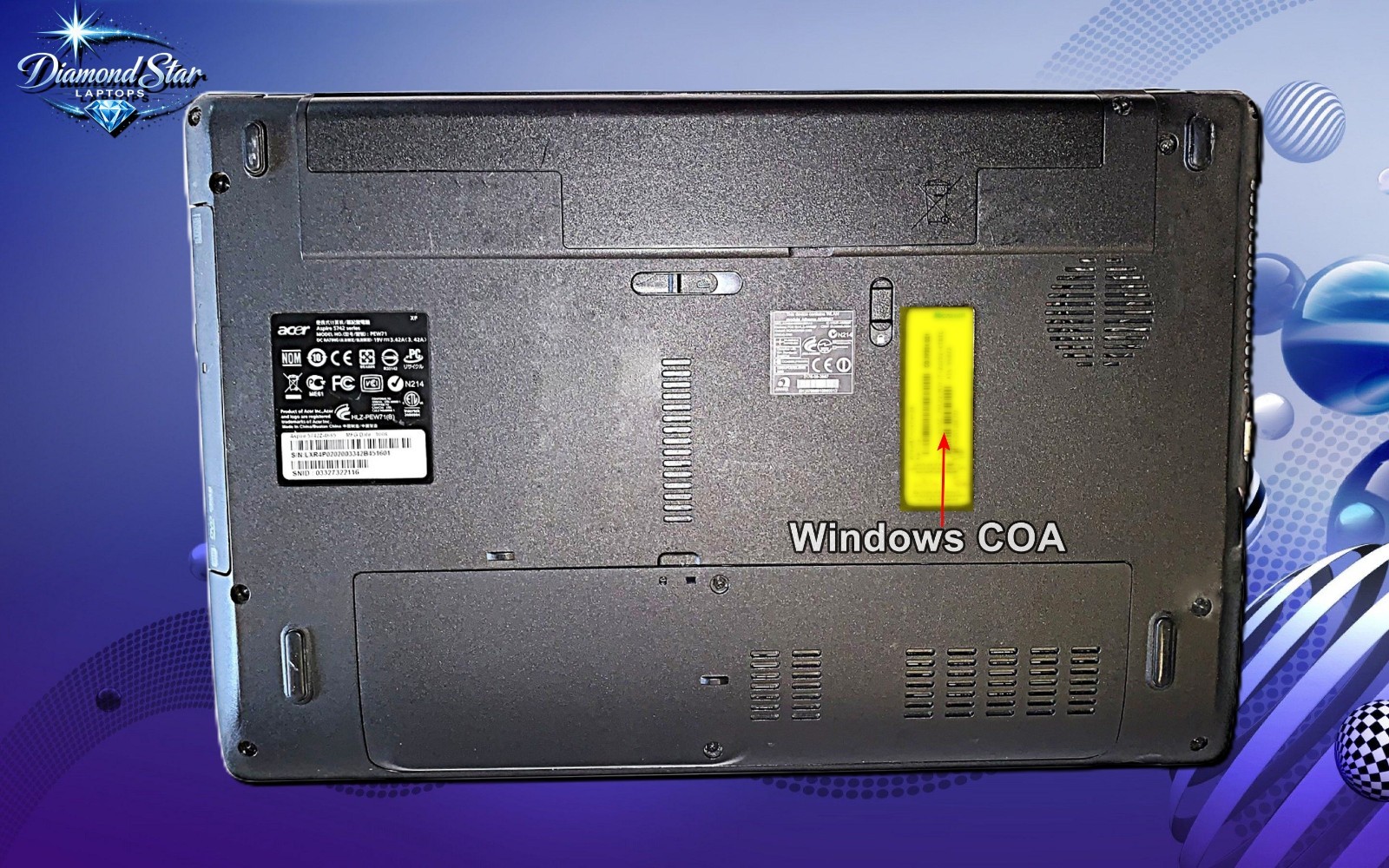 Acer Aspire 5742Z Intel Core @2.00GHz 8GB 128GB SSD Windows 10 + Charger/Battery