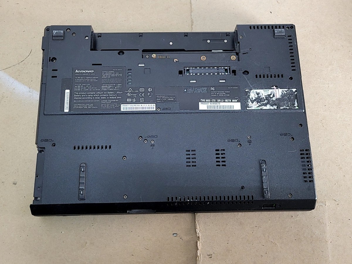 LENOVO ThinkPad R61 8932CTO 15.4″ Laptop CORE2 DUO T8300 4GB 240GB SEE NOTES