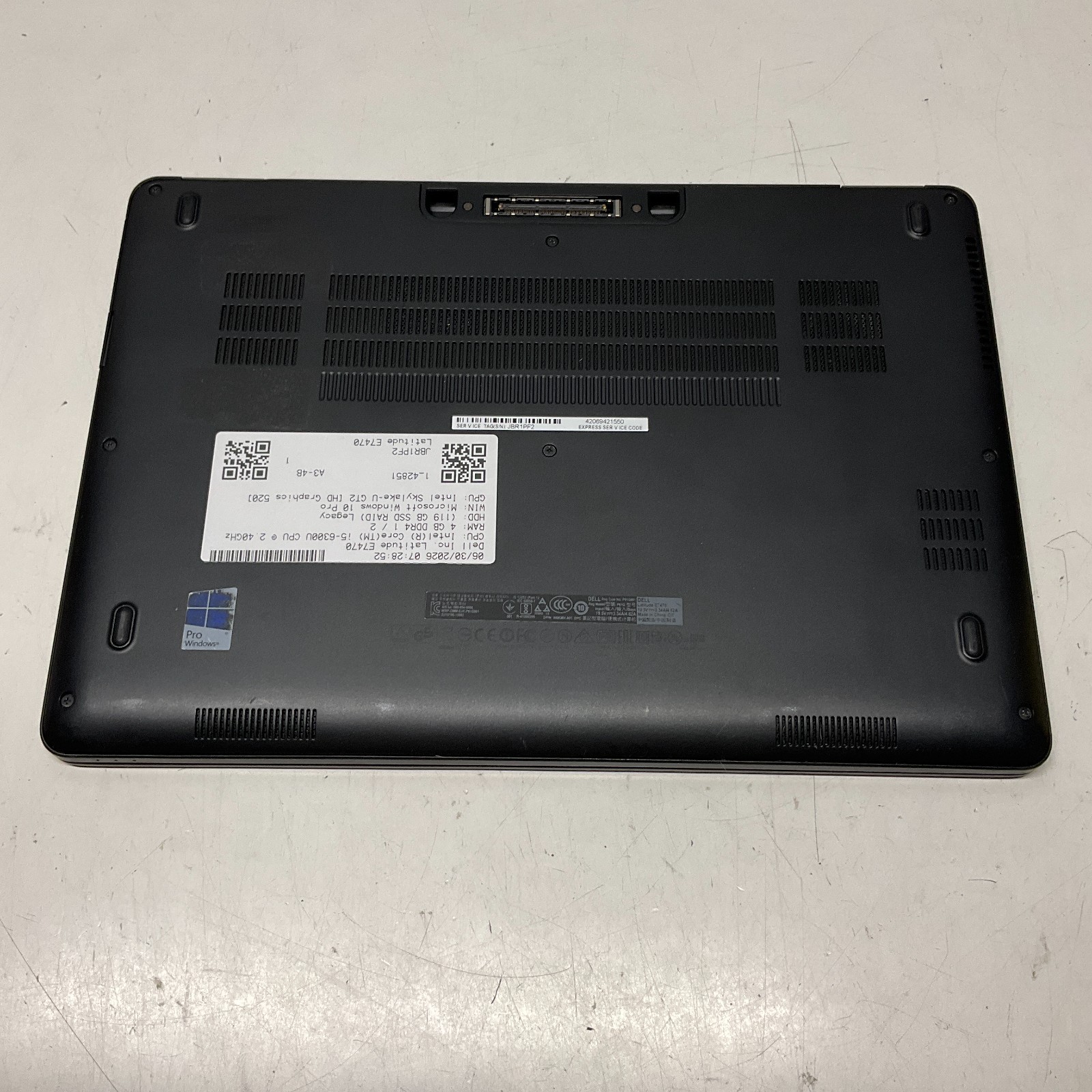 Dell Latitude E7470 Intel i5-6300U 2.4GHz 4GB 128GB SSD Windows 10 Pro Laptop!