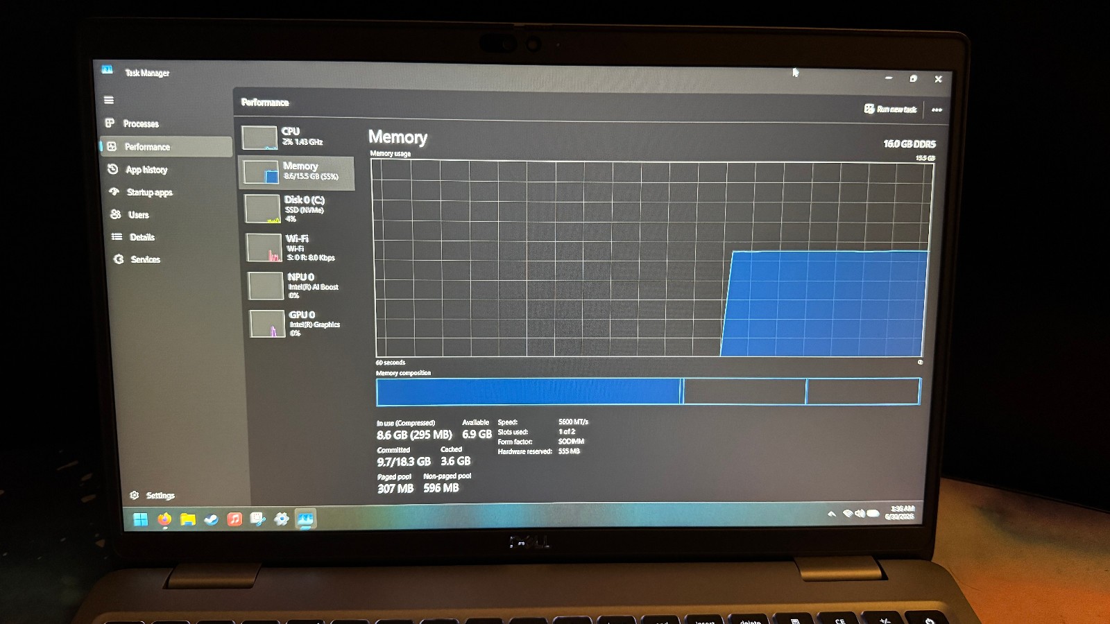 Dell Latitude 5550 with 5G Cellular Module, Intel Ultra 7, 16 GB RAM, 512 GB