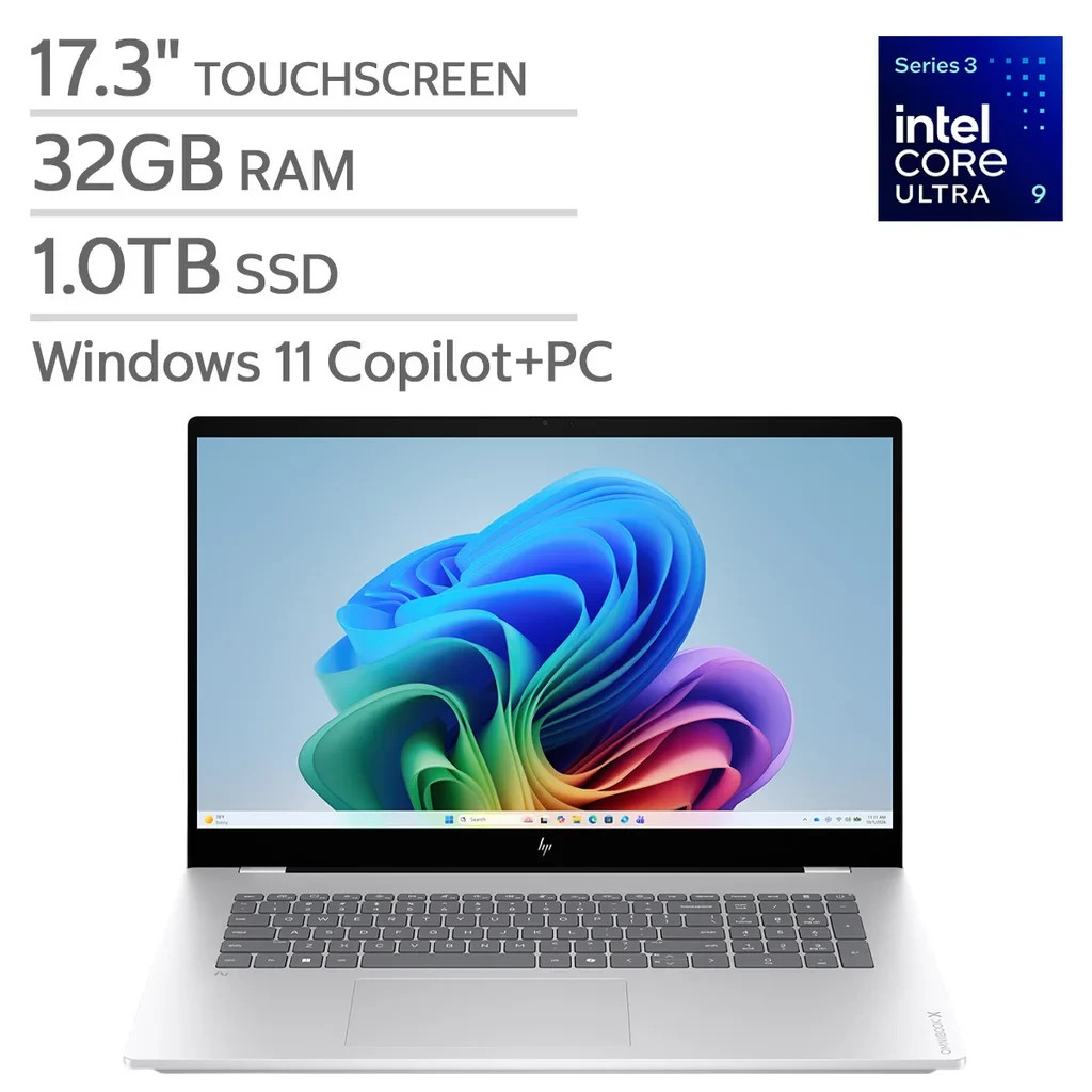HP OmniBook X 17.3″ Touchscreen Laptop 17-dd1585cl Intel Core Ultra 9 Series 3