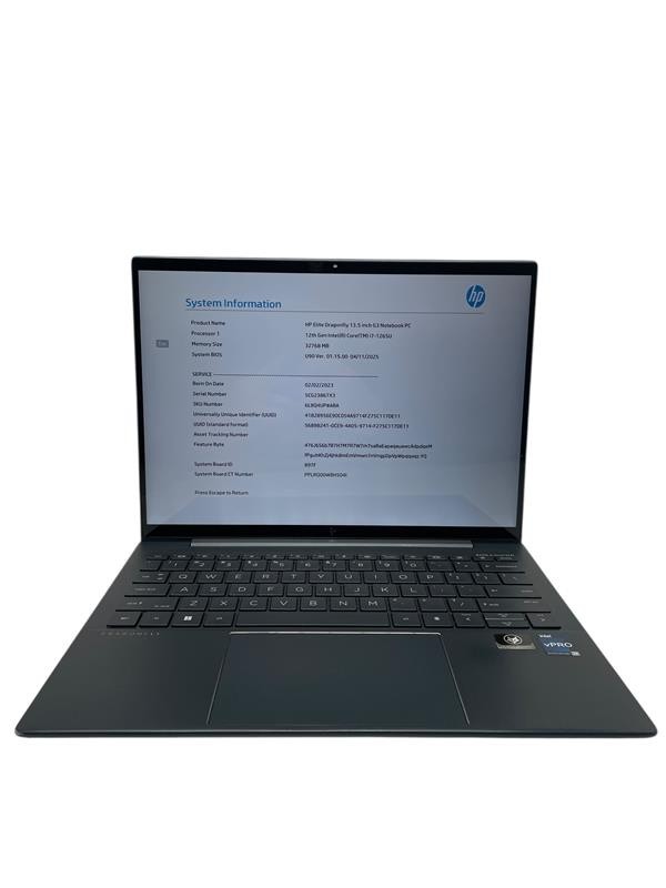 HP Elite Dragonfly G3 13.5″ i7-1265U 32GB RAM 512GB SSD – Grade D