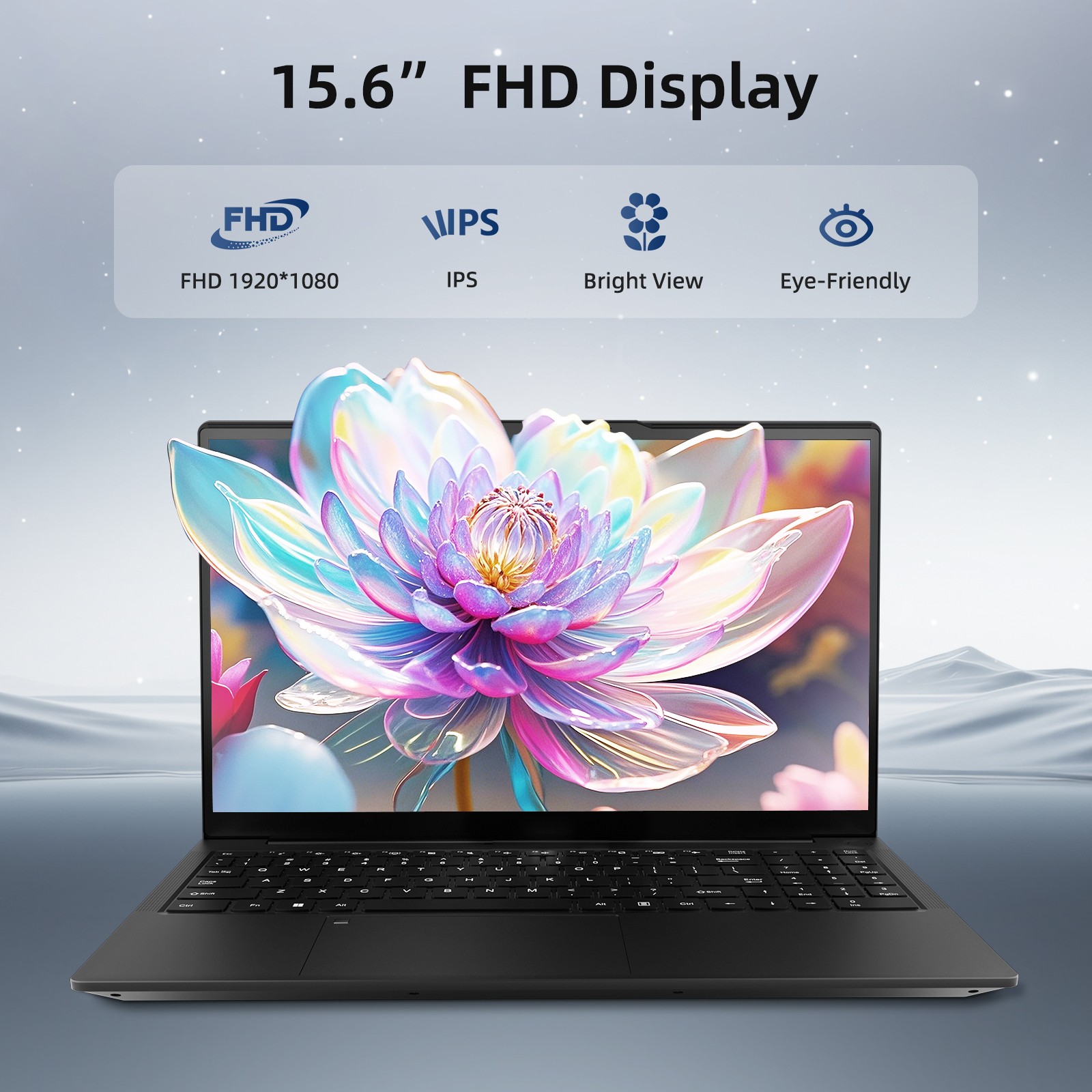 15.6 IPS FHD Laptop Intel Pentium 12th Quad Core N100 Backlit Kb Win11 16GB 1TB