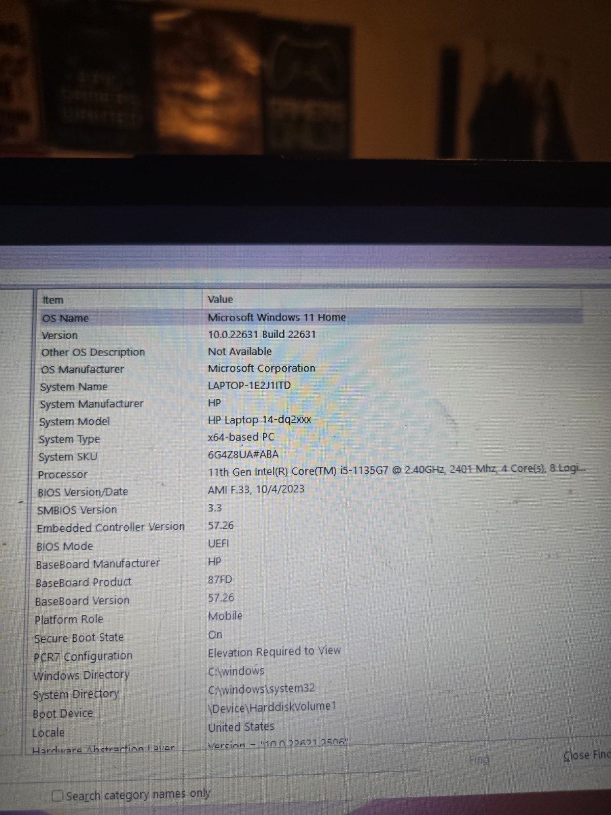Hp Laptop – Check Description