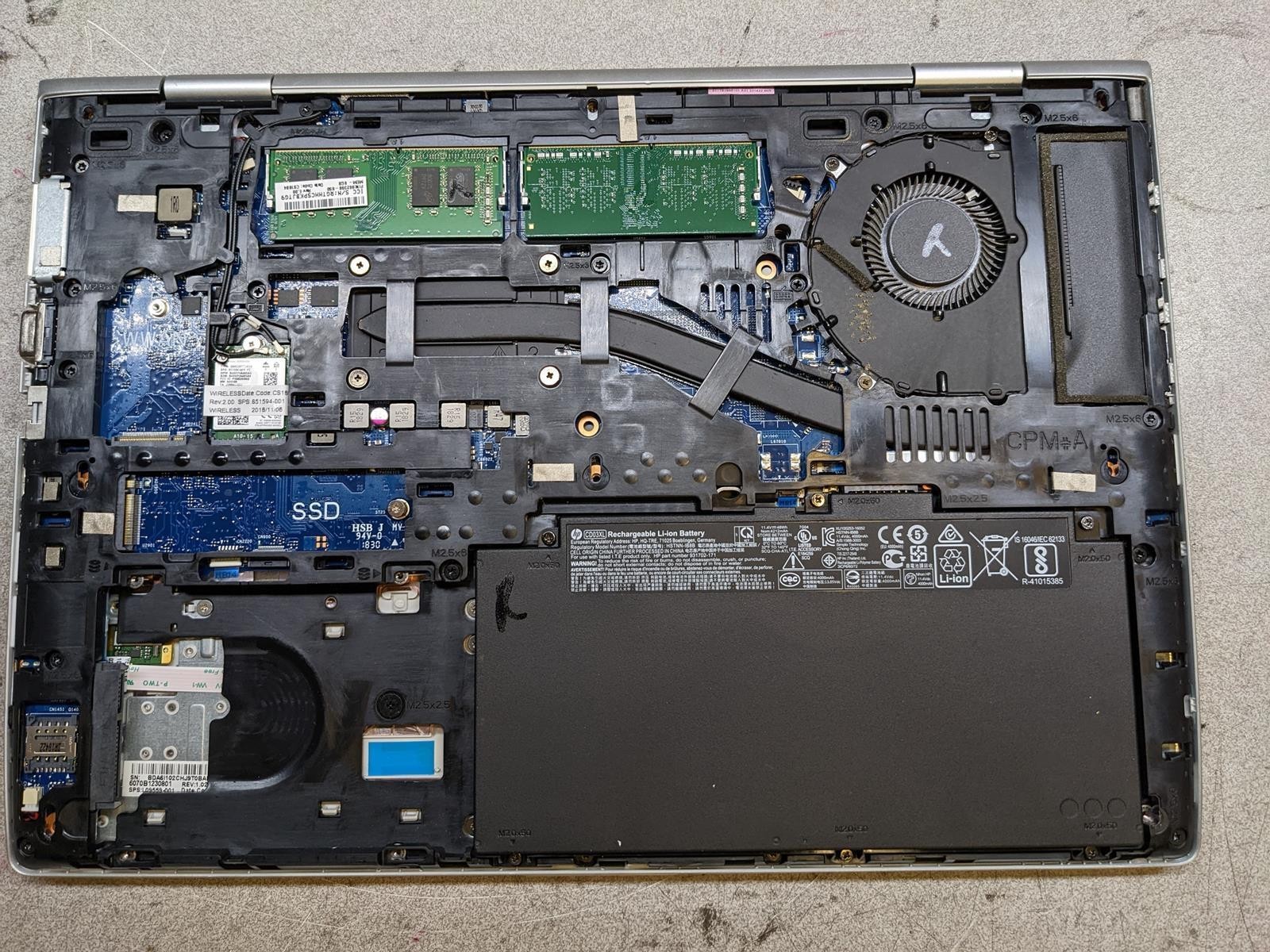 HP PROBOOK 640 G4 i5-8350U @ 1.7GHz, 12GB RAM, NO HDD/OS