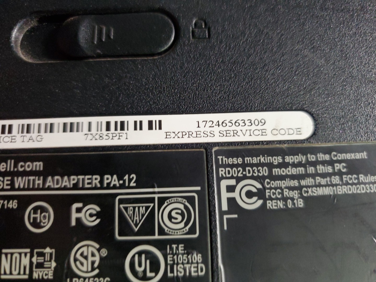 Dell Inspiron 1525 LAPTOP Intel 2 Core 1.8GHz 2 GB NO OS/HDD/ READ AD FREE SHIP
