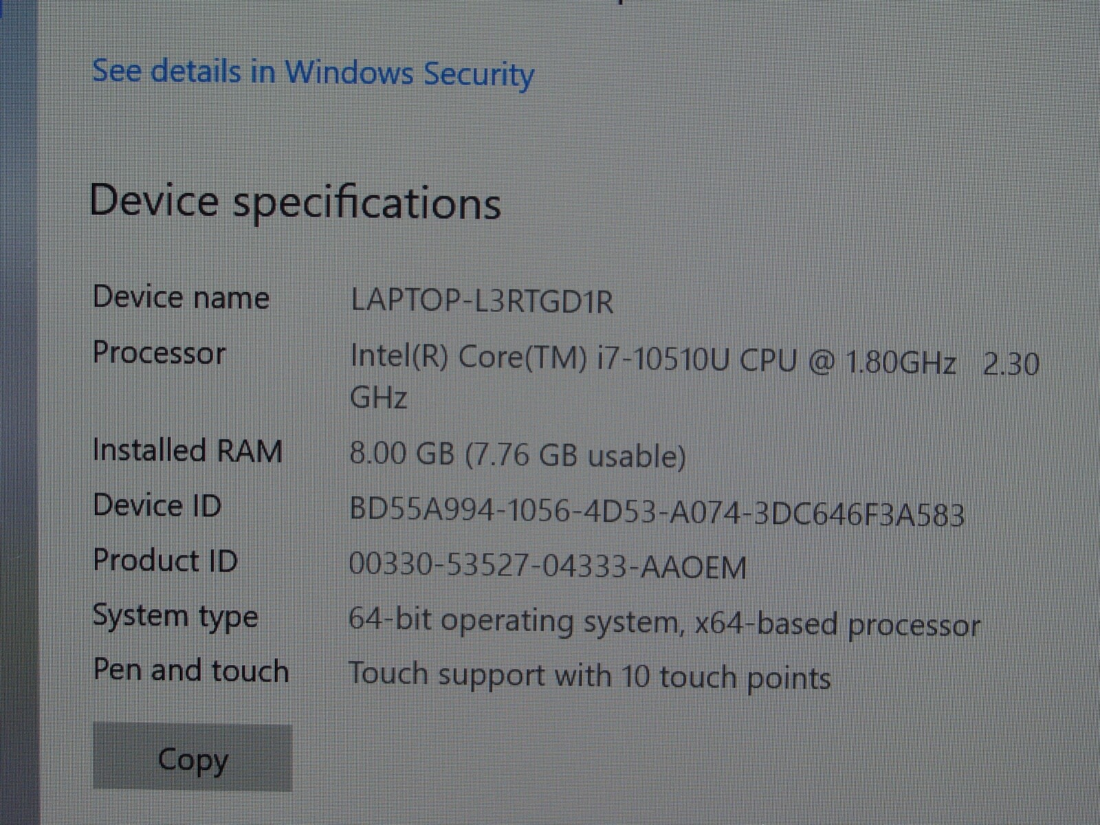 Lenovo ThinkPad X13 Gen 1 13.3″FHD Touch i7-10510U max4.9GHz 8GB 512GB W10P +PA