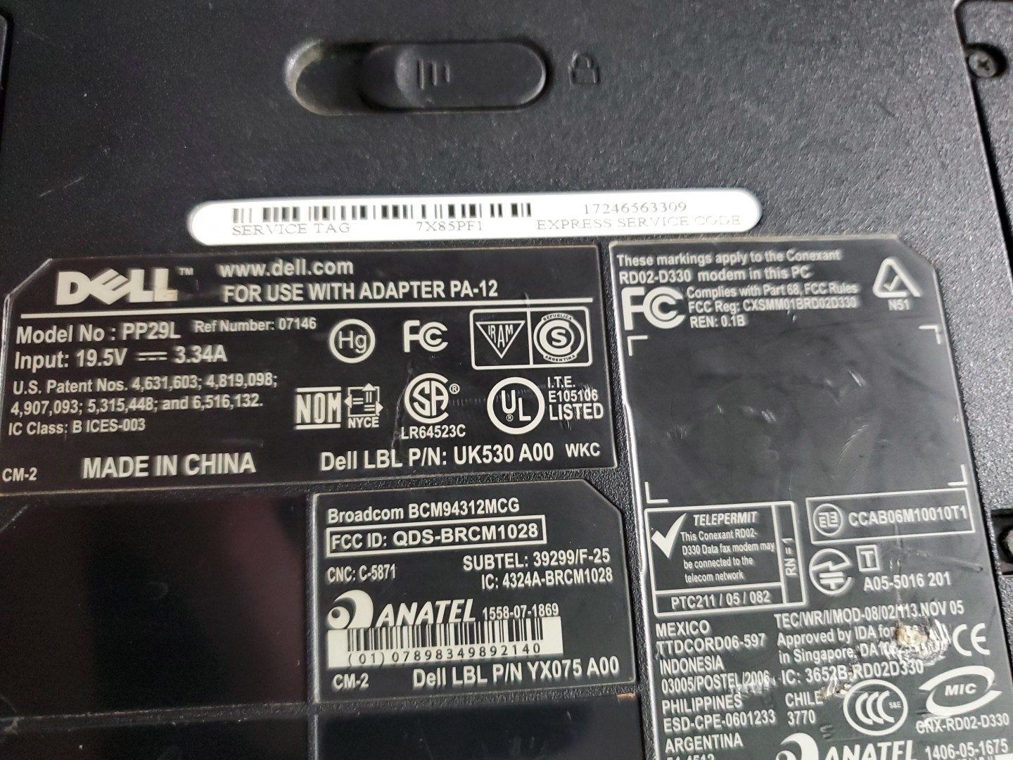 Dell Inspiron 1525 LAPTOP Intel 2 Core 1.8GHz 2 GB NO OS/HDD/ READ AD FREE SHIP