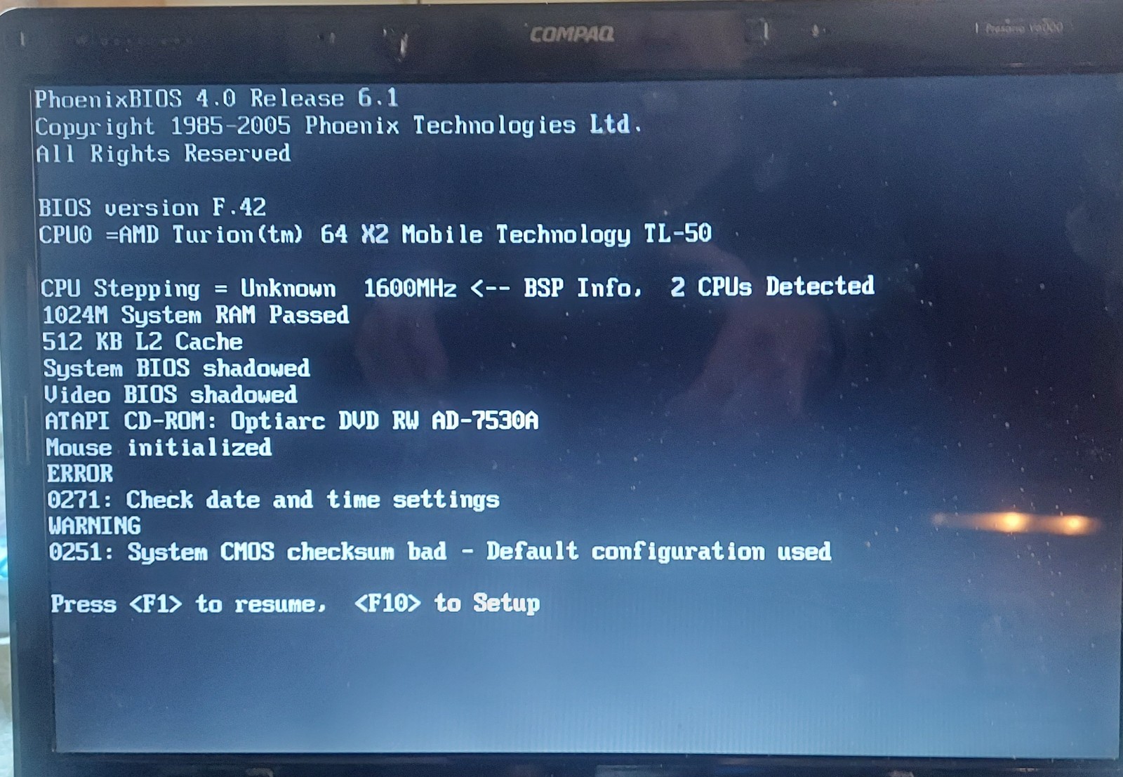 USED Compaq Presario V6000 Laptop FREE SHIPPING
